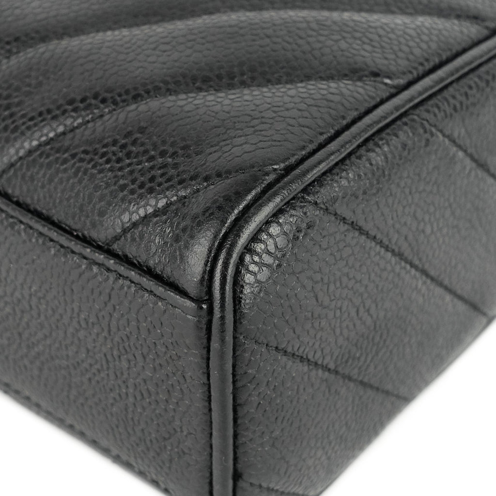 Chanel Quilted Caviar Leather CC Camera Bag