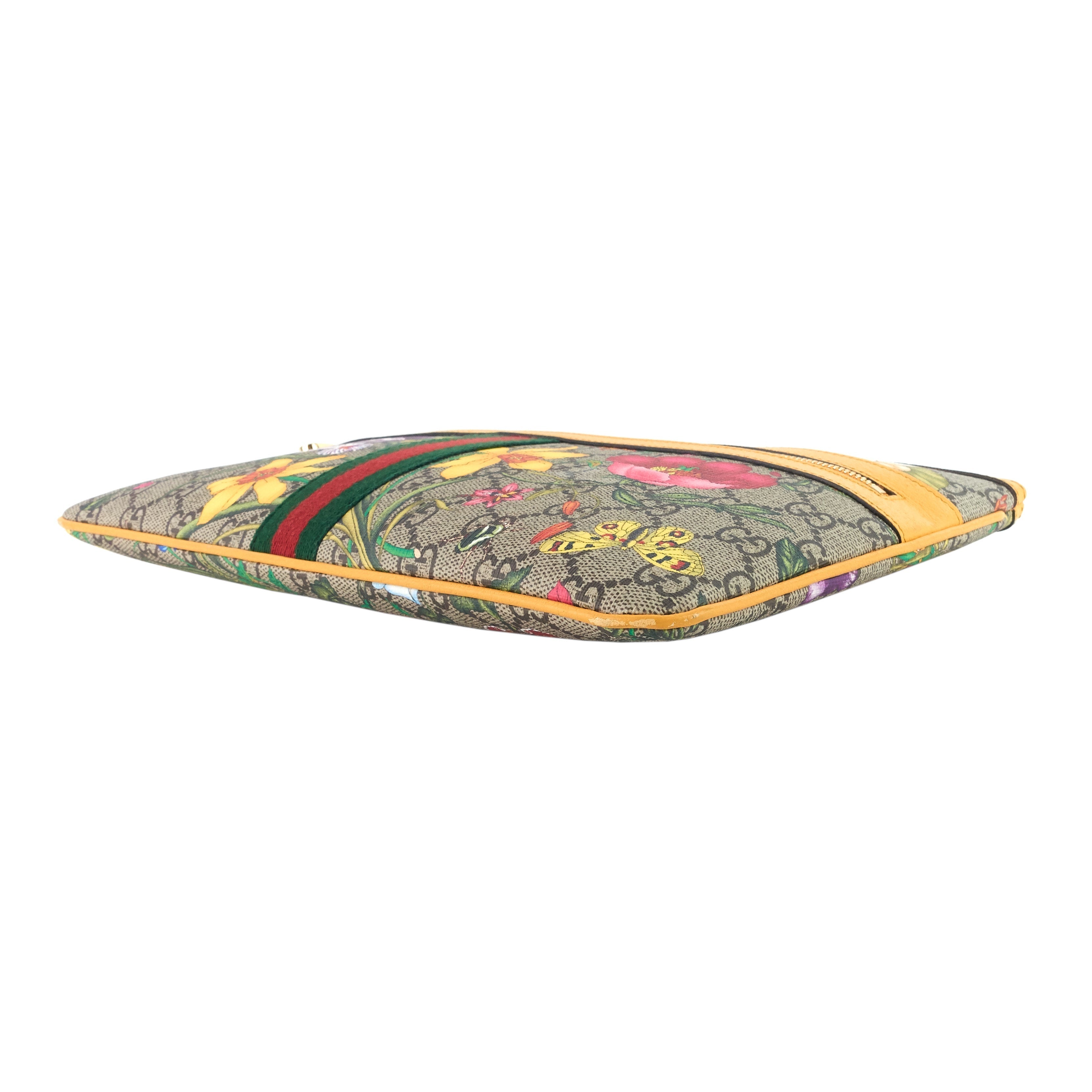 Gucci Ophidia GG Supreme Canvas Floral Clutch Bag