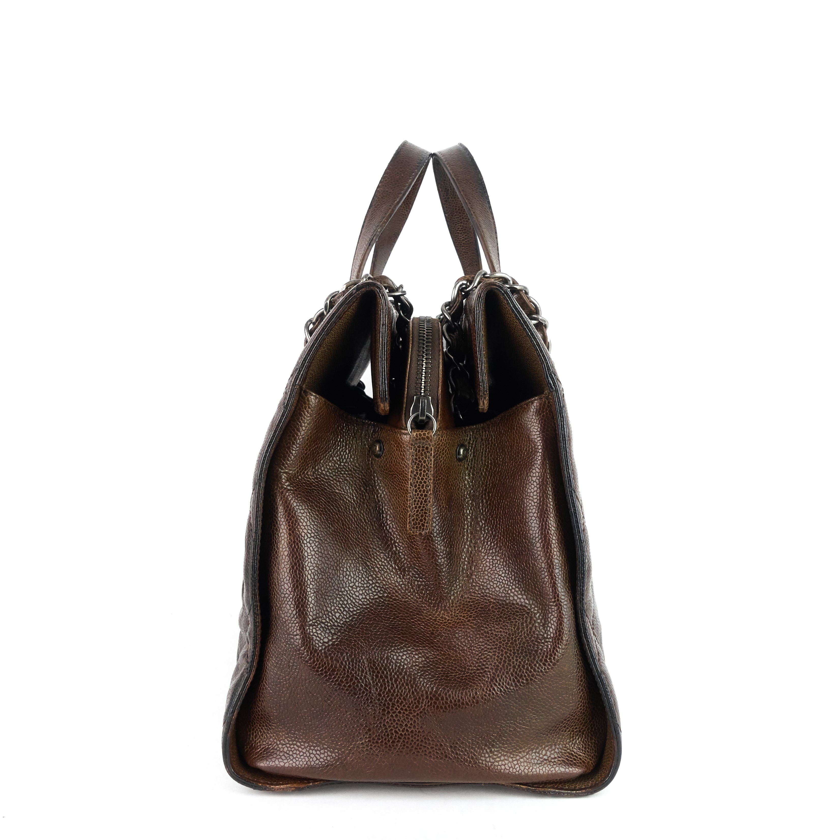 Chanel CC Crave Glazed Caviar Tote Bag