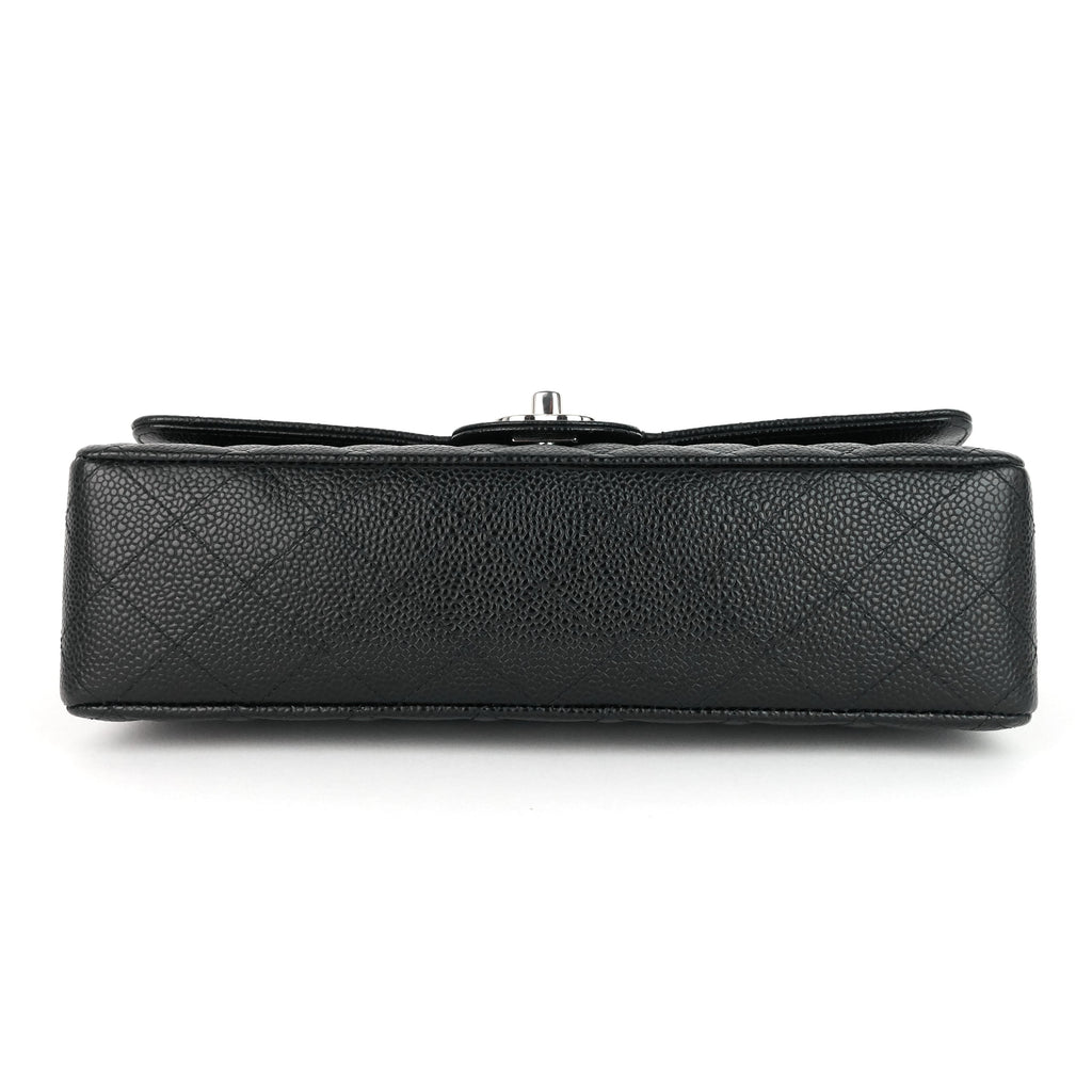 Chanel Double Flap Quilted Caviar Leather Bag