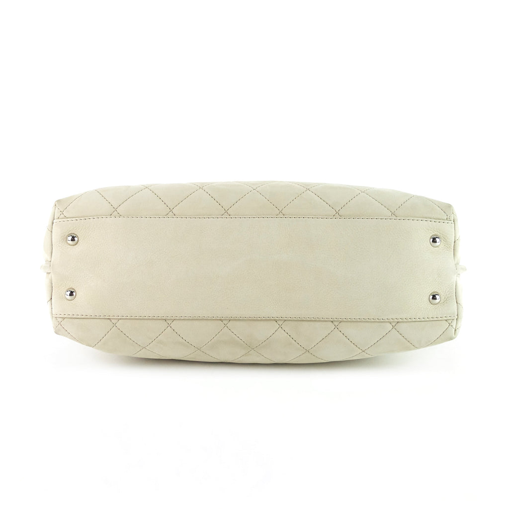 Chanel French Riviera Quilted Suede Hobo Bag