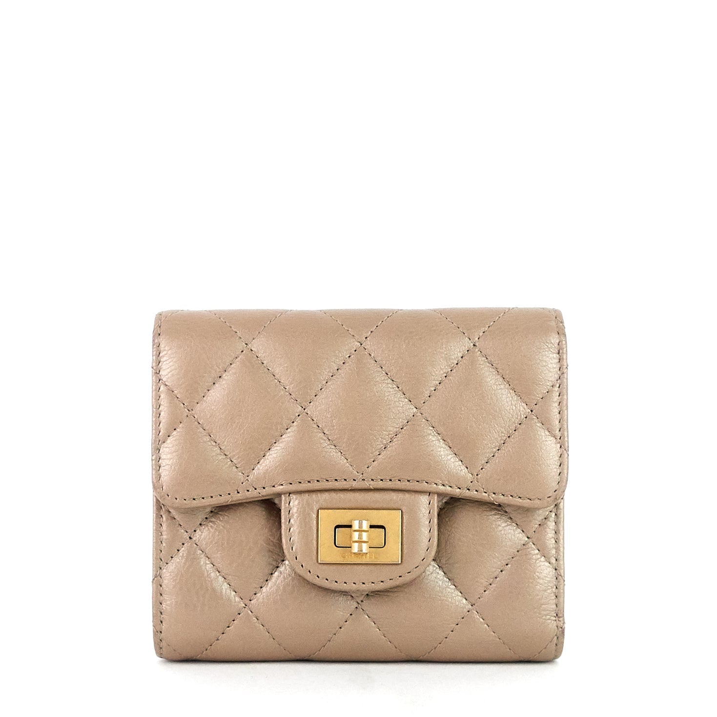 Chanel Reissue Compact Metallic Calfskin Wallet