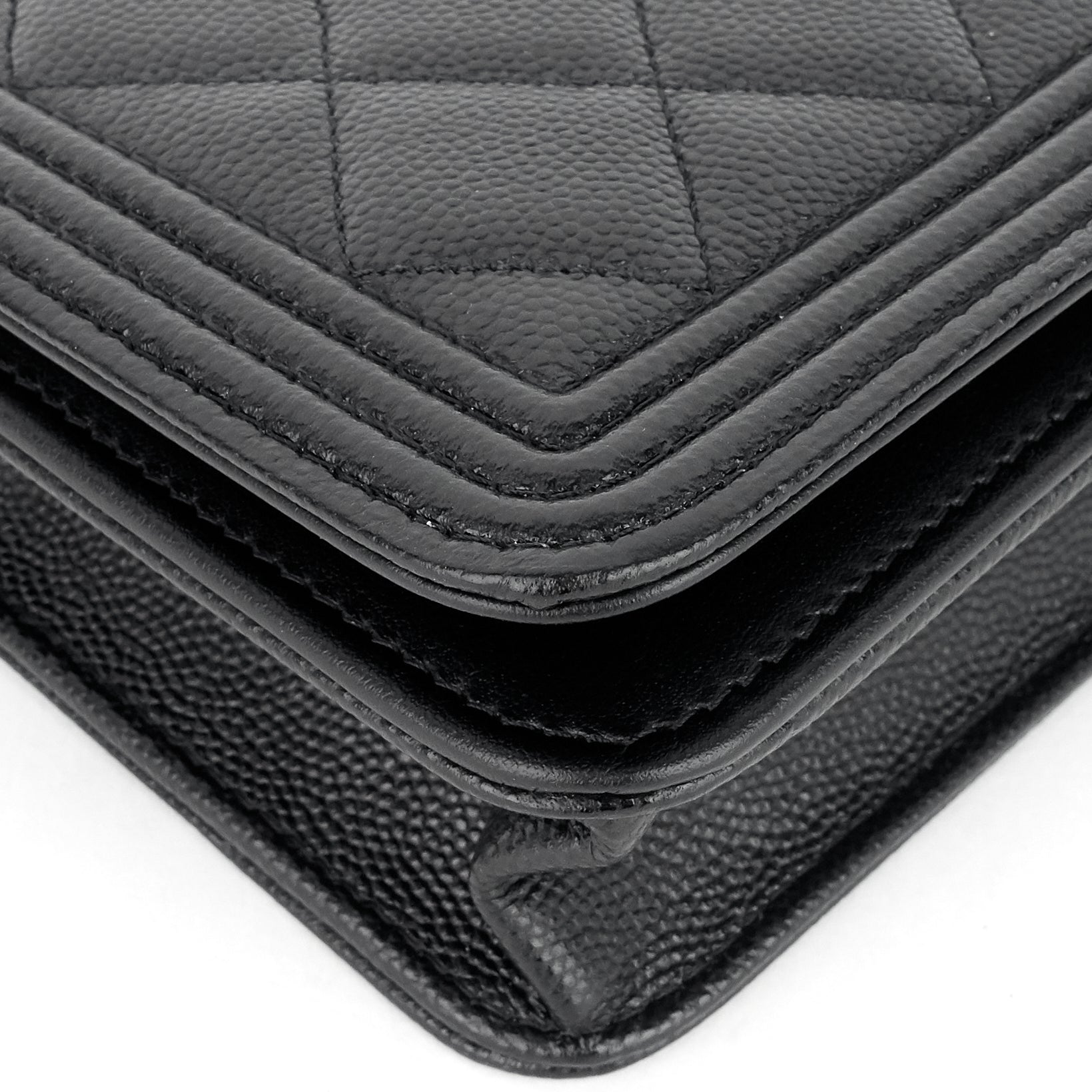 Chanel Boy Caviar Leather Wallet on Chain Bag