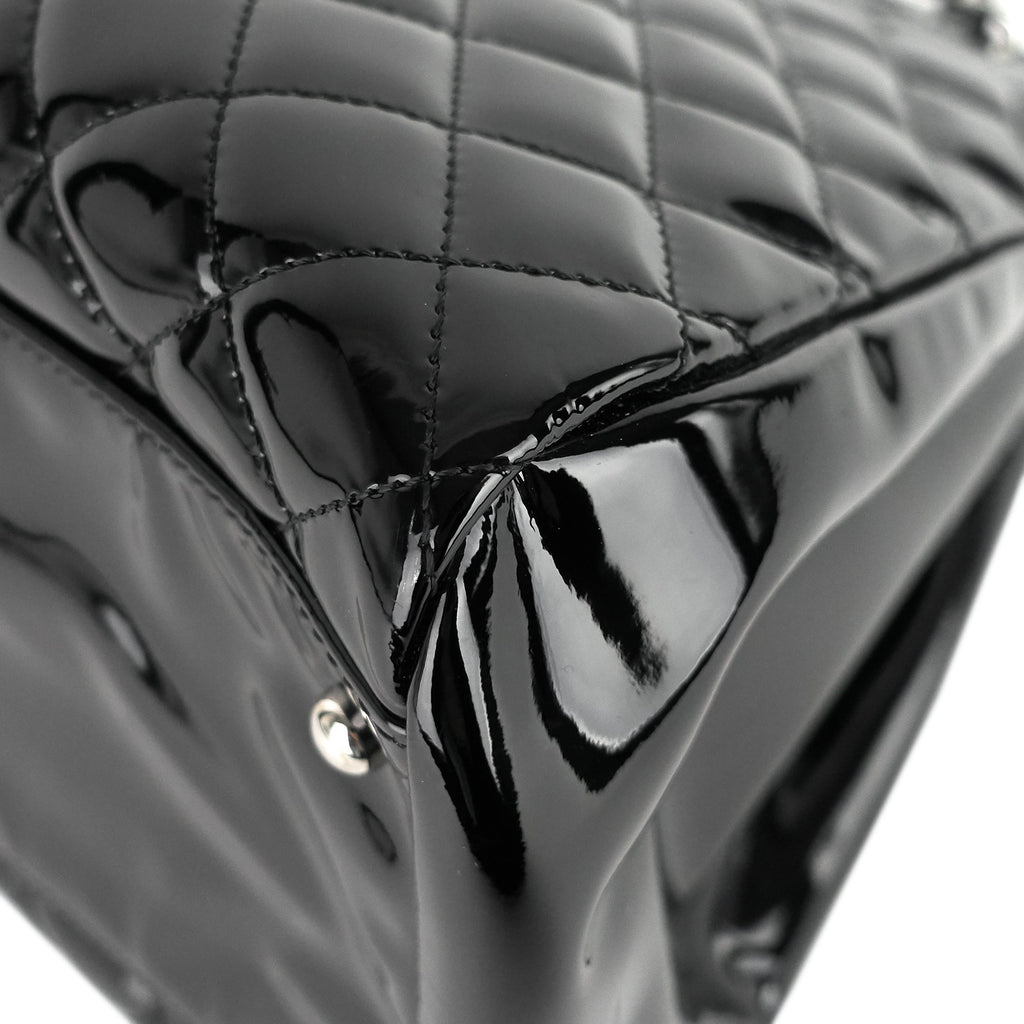 Chanel Just Mademoiselle Large Patent Leather Bag