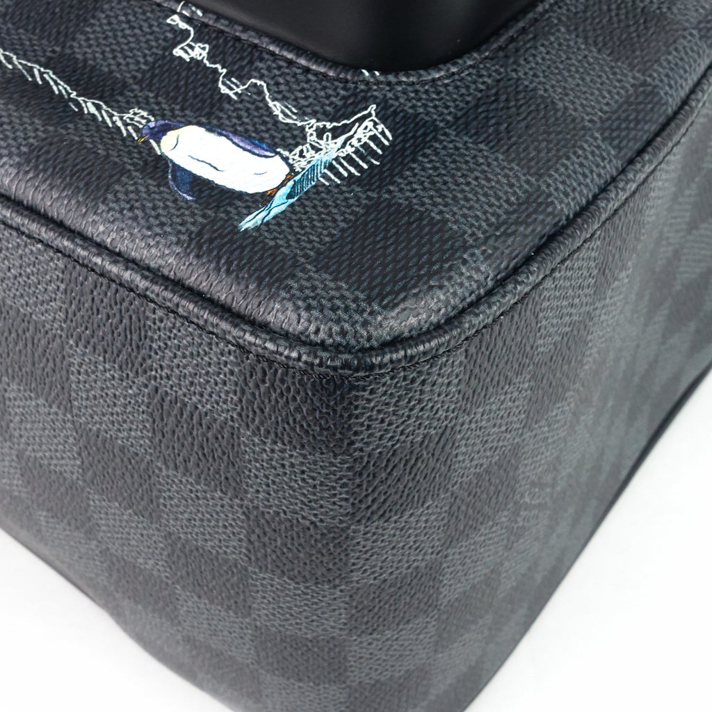 Louis Vuitto Josh World Map Damier Graphite Canvas Backpack