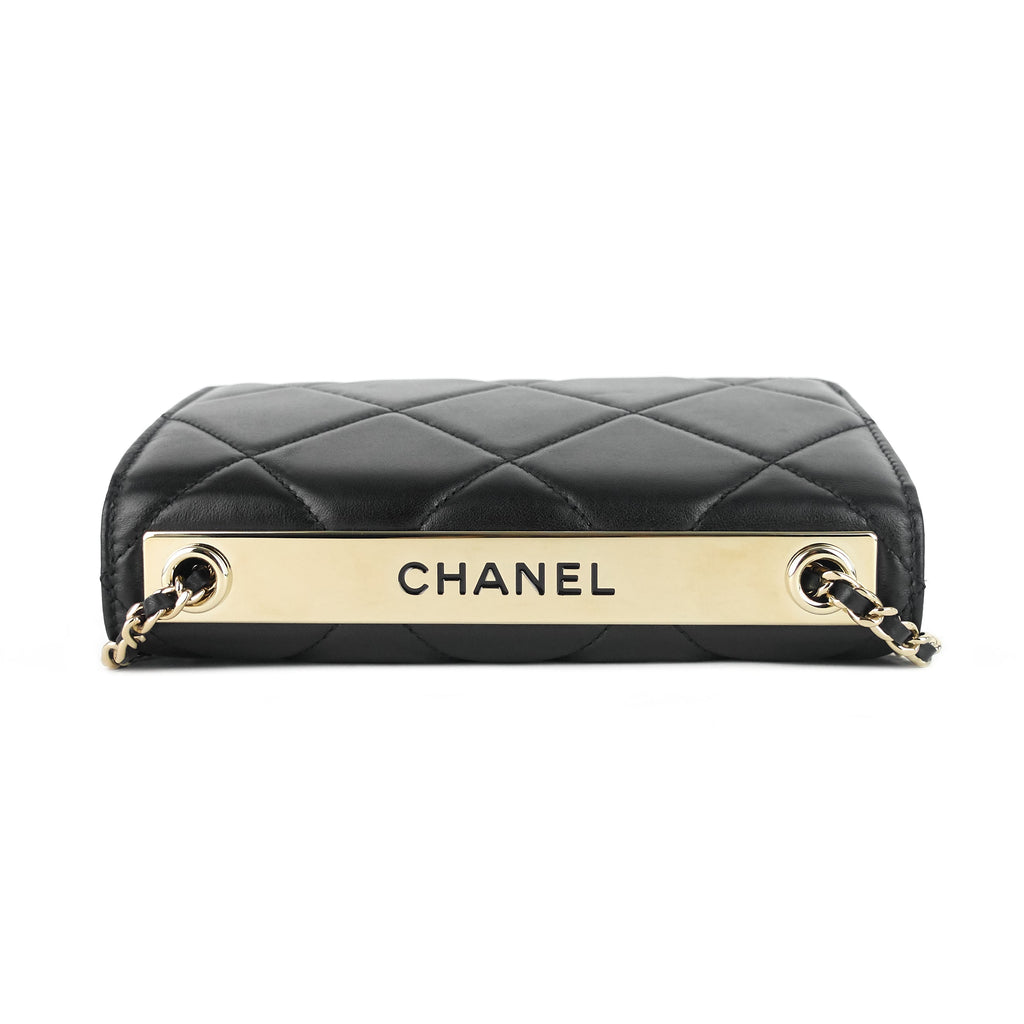 Chanel Trendy Large Lambskin Leather Wallet on Chain Bag