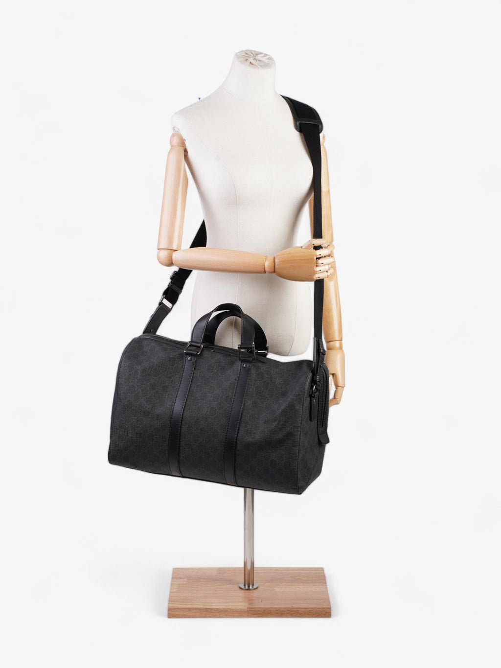Gucci Carry-On Duffle Black GG Supreme Coated Canvas