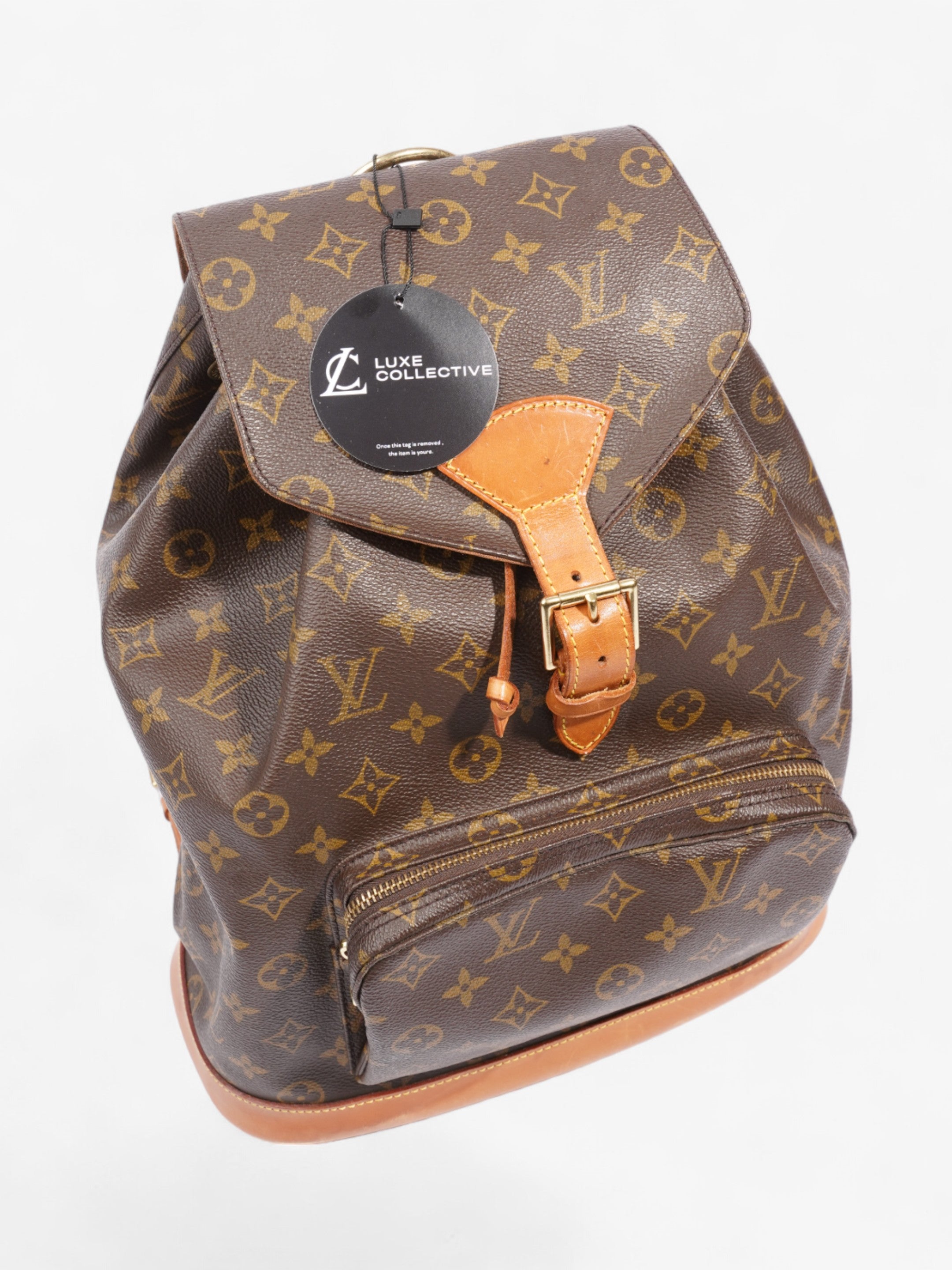 Louis Vuitton Montsouris Backpack Monogram / Beige Coated Canvas