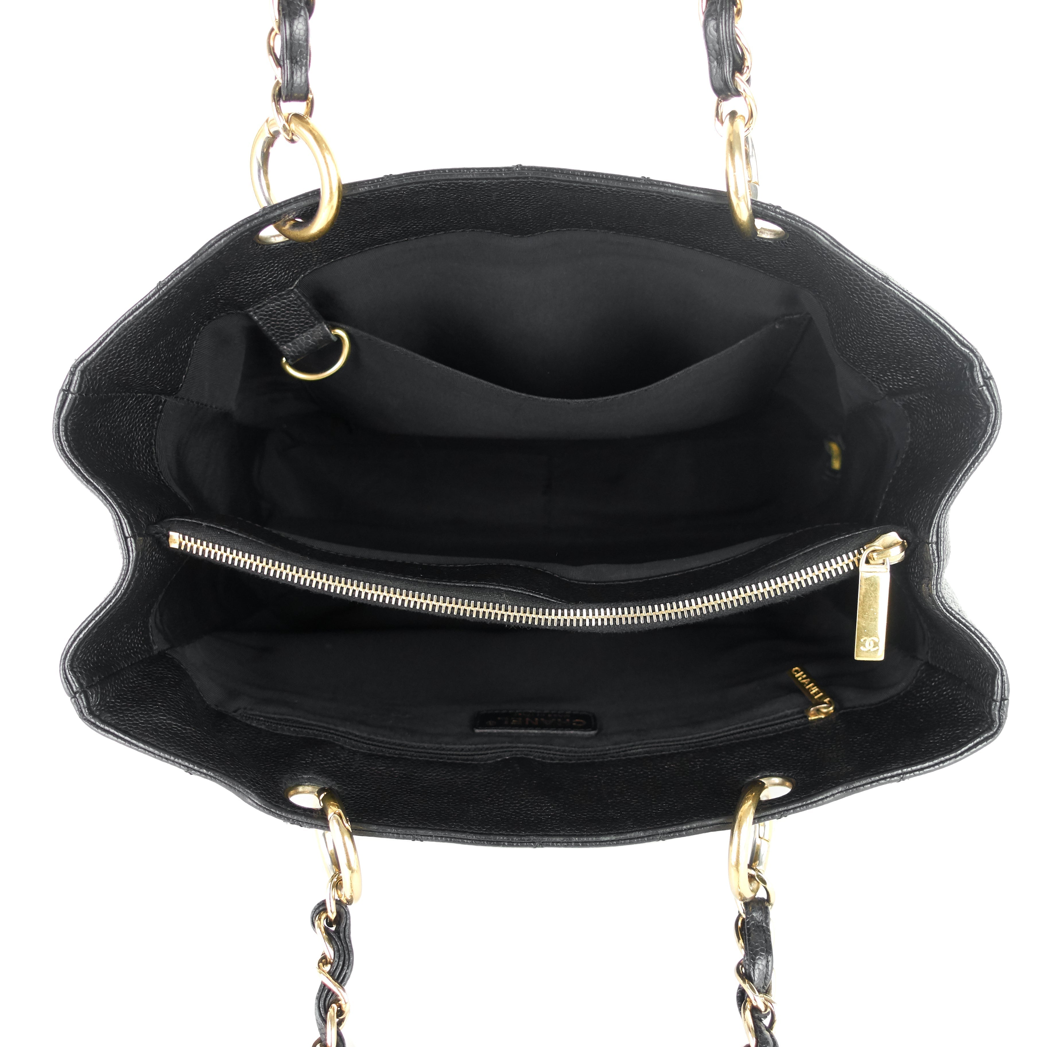 Chanel Grand Shopping Tote GST Caviar Leather Bag