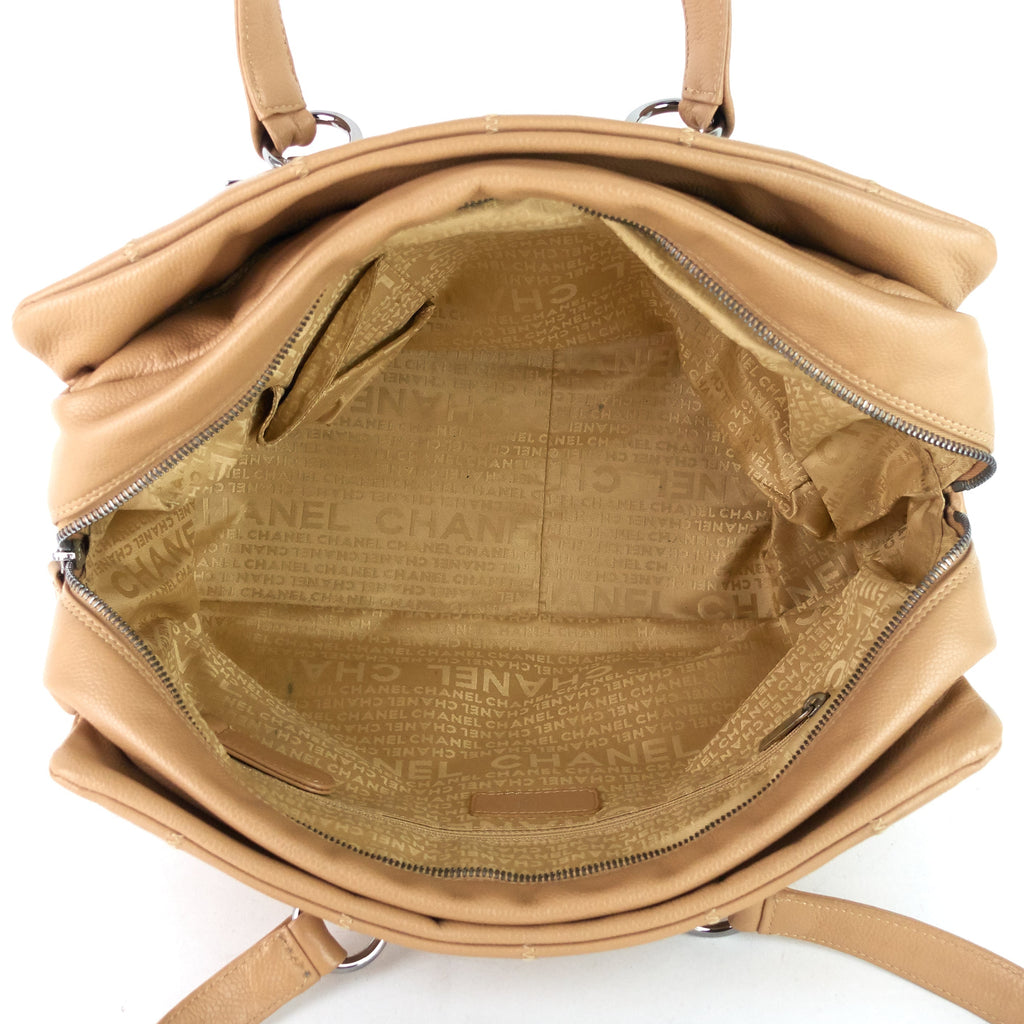 Chanel Choco Bar Caviar Shoulder Bag