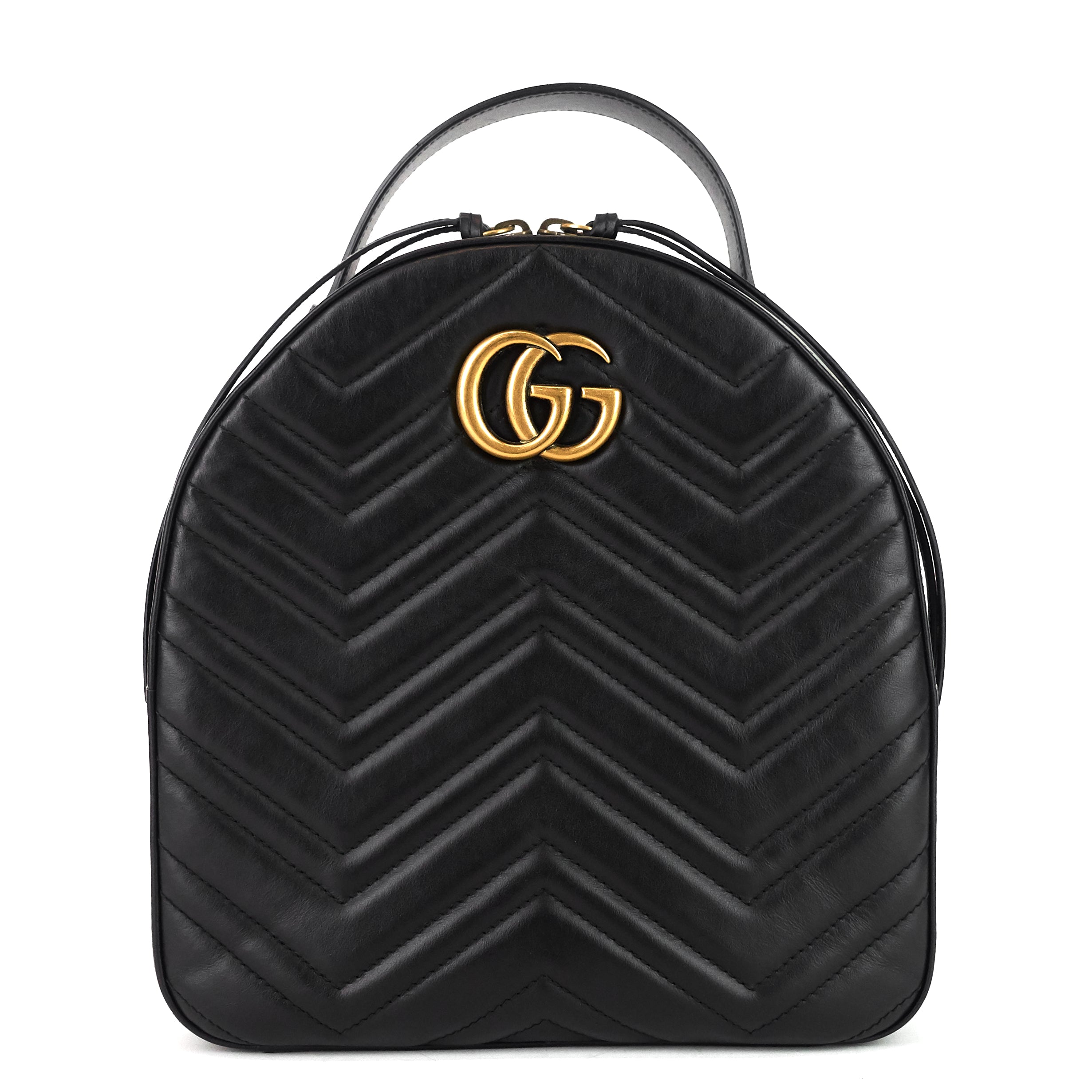 Gucci GG Marmont Matelasse Calf Leather Backpack