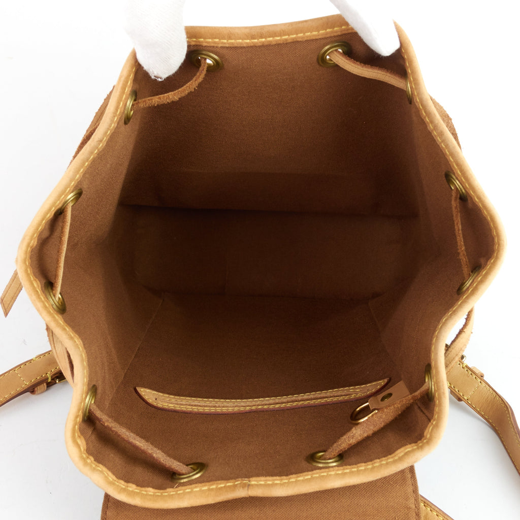 Louis Vuitto Montsouris MM Monogram Canvas Backpack Bag
