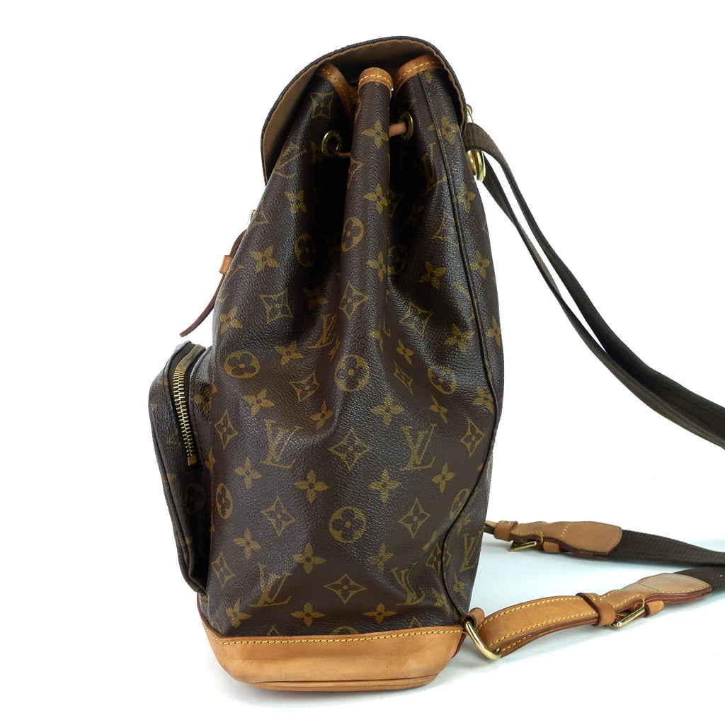 Louis Vuitto Montsouris GM Monogram Canvas Backpack Bag
