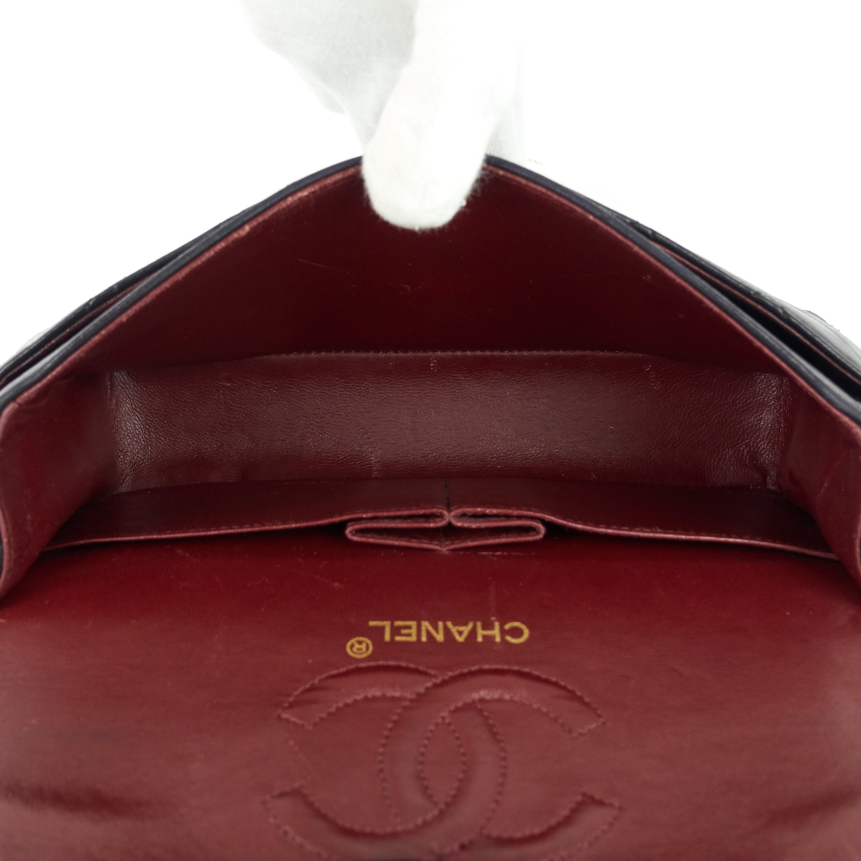 Chanel Double Flap Quilted Lambskin Leather Bag