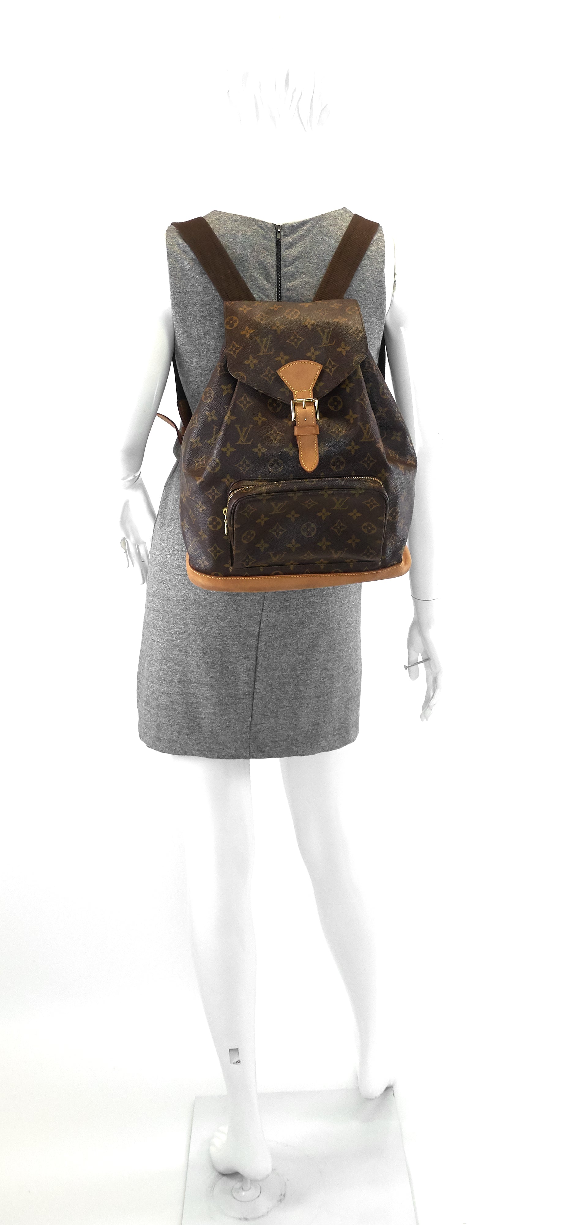 Louis Vuitto Montsouris GM Monogram Canvas Backpack Bag