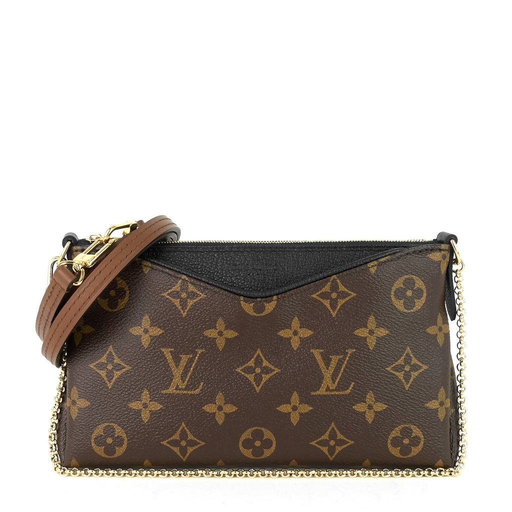 Louis Vuitto Pallas Monogram Canvas Clutch Bag