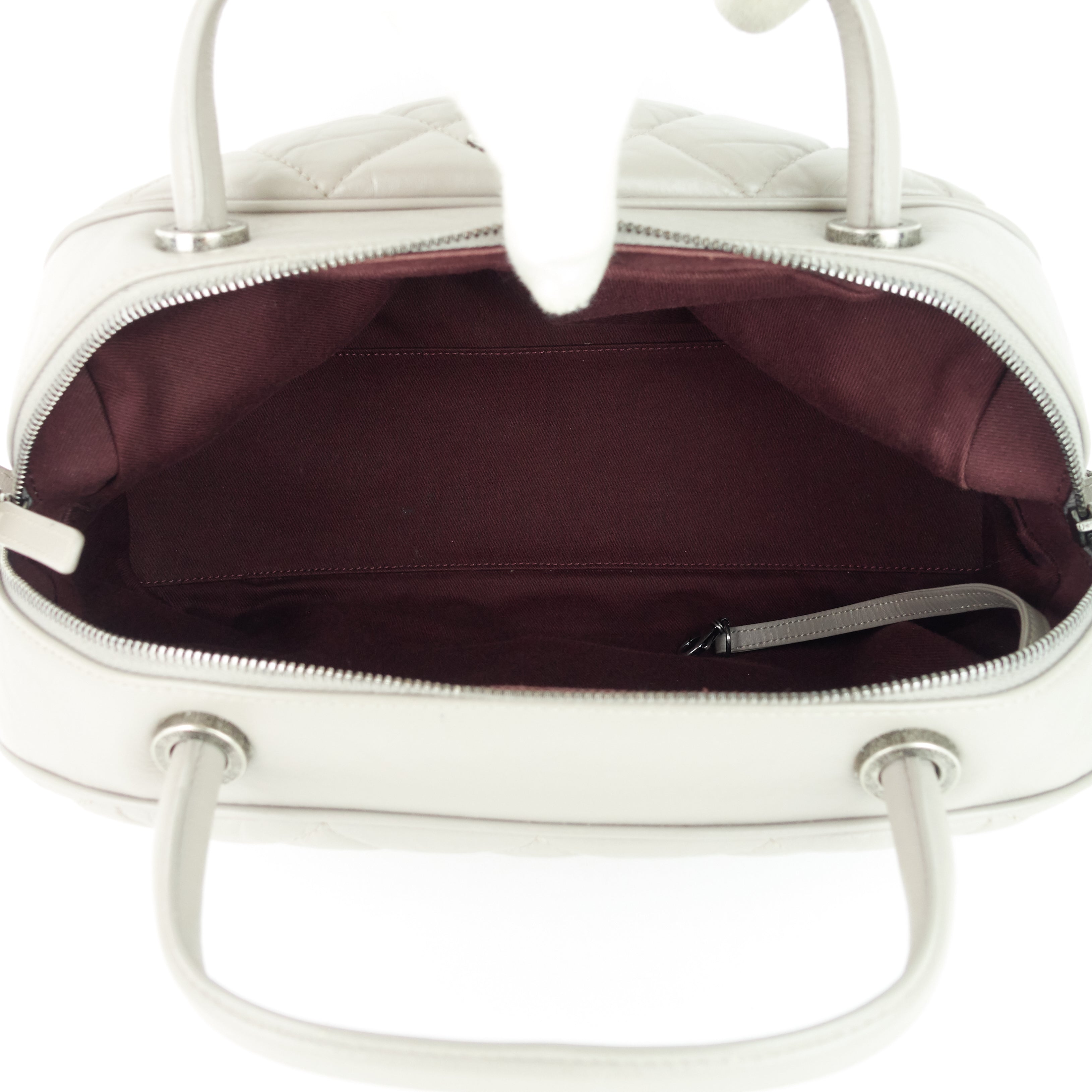 Chanel Aged Calfskin Small Bowling Bag