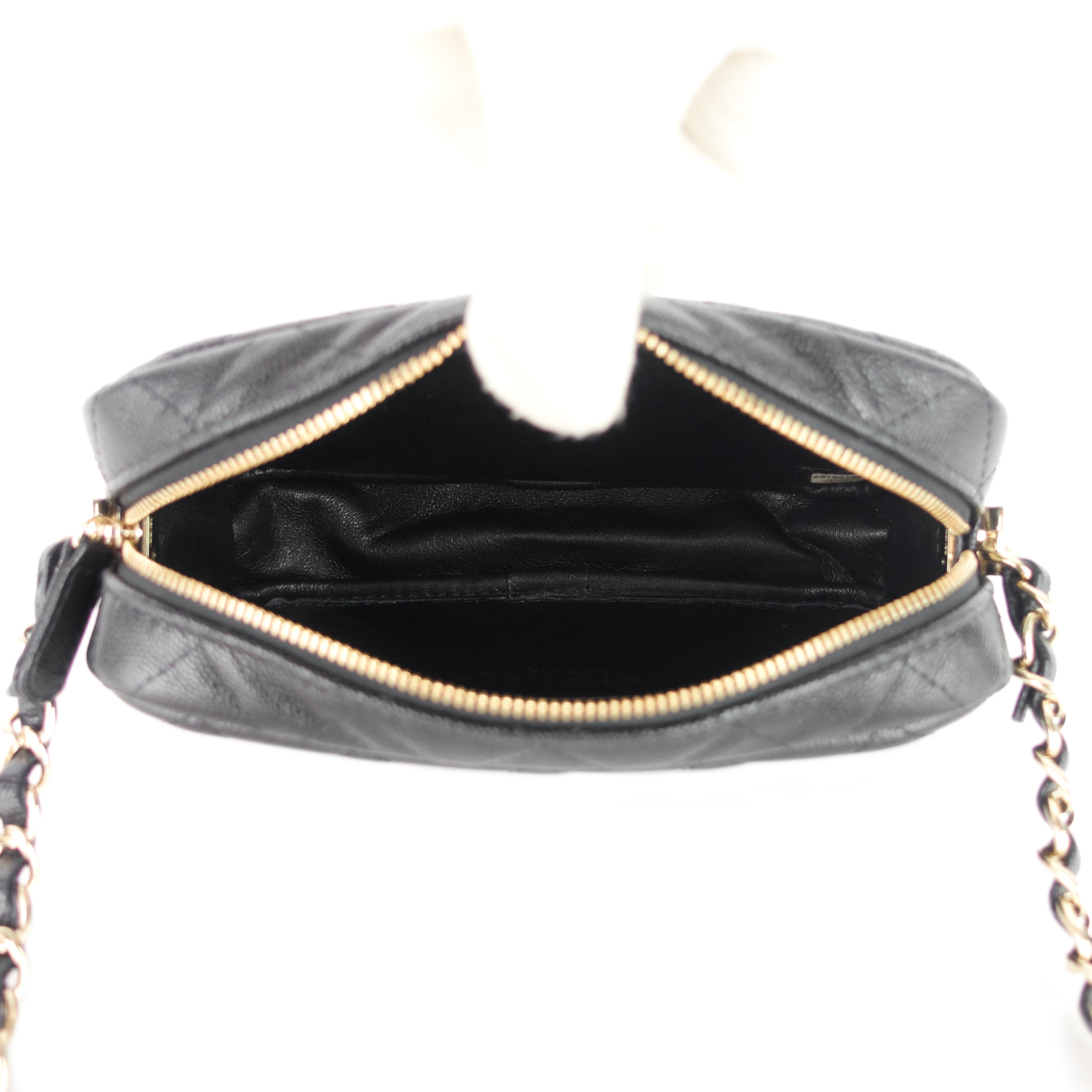 Chanel Camera Case Mini Caviar Leather Bag