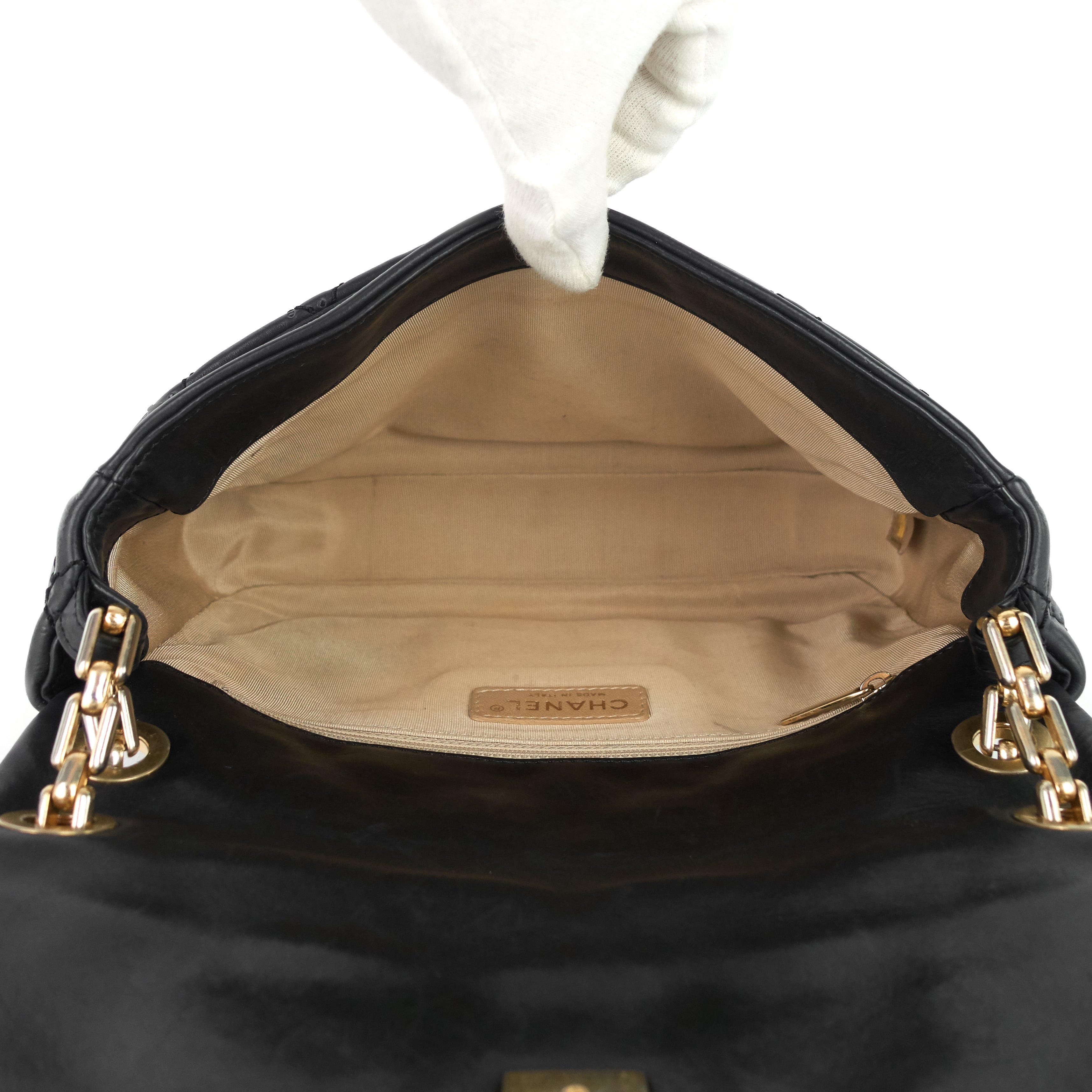 Chanel Retro Chain Medium Calfskin Leather Flap Bag