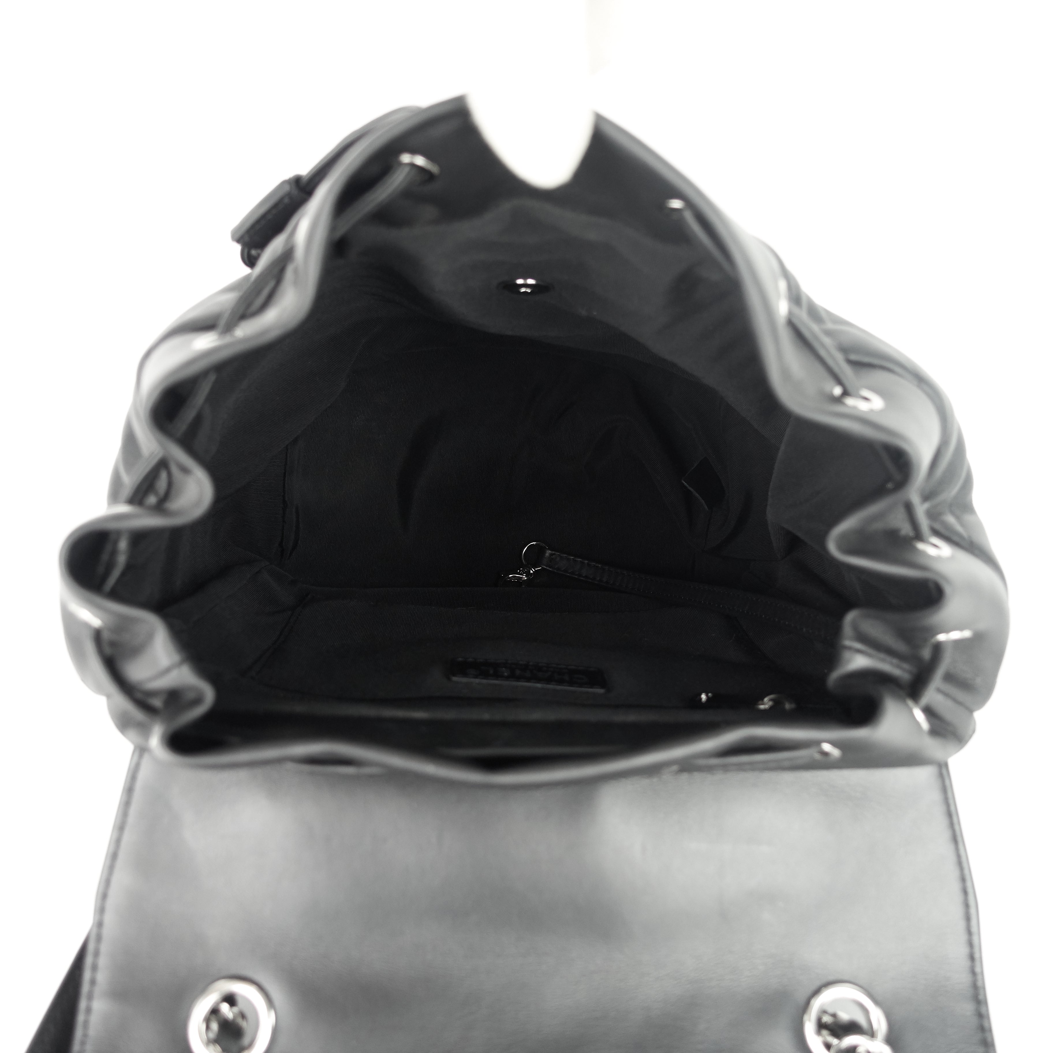 Chanel Urban Spirit Large Chevron Calfskin Backpack Bag