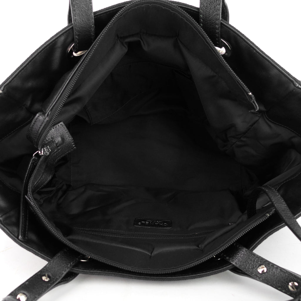 Chanel Paris Biarritz Coated Canvas CC Tote Bag