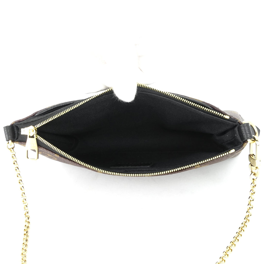 Louis Vuitto Pallas Monogram Canvas Clutch Bag