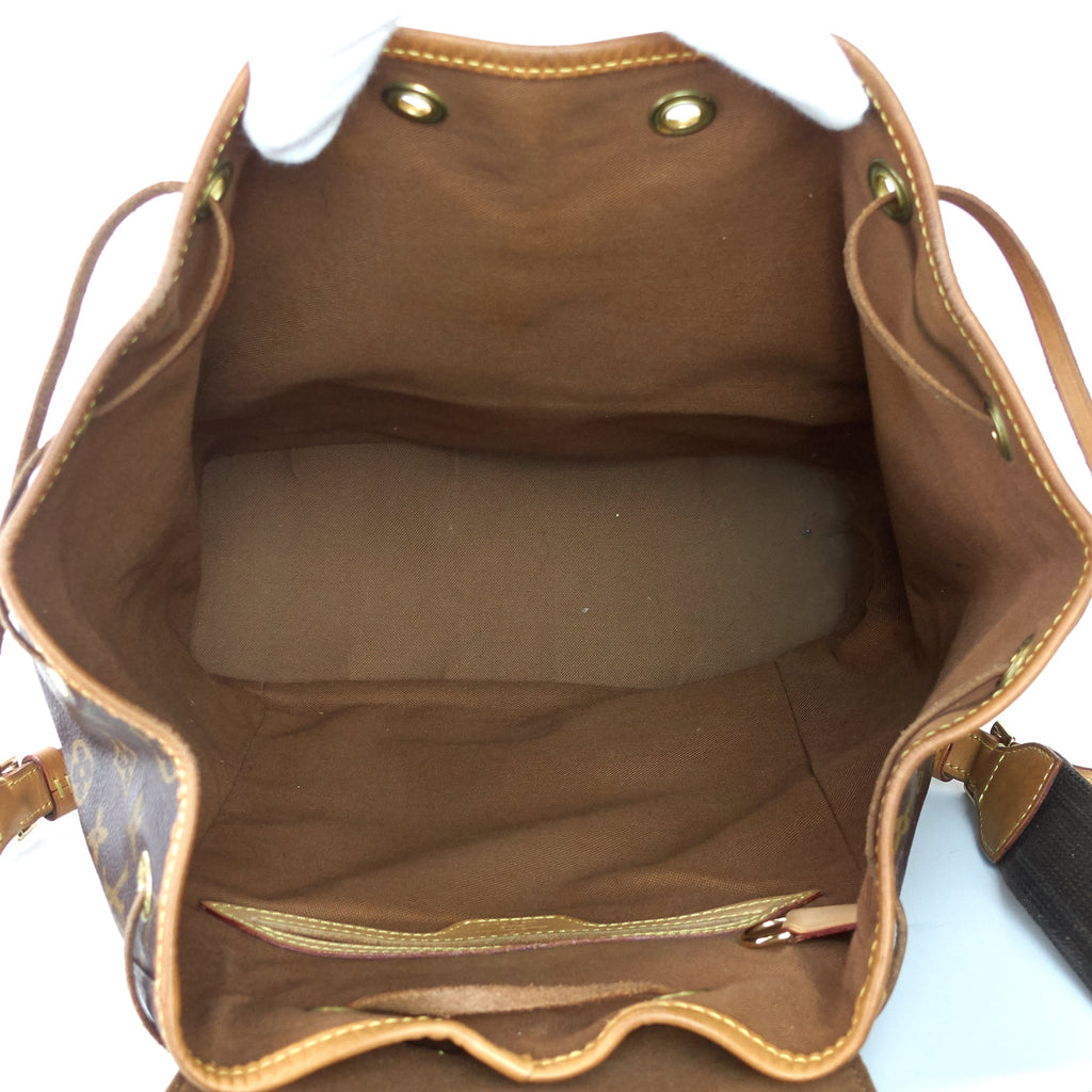 Louis Vuitto Montsouris GM Monogram Canvas Backpack Bag