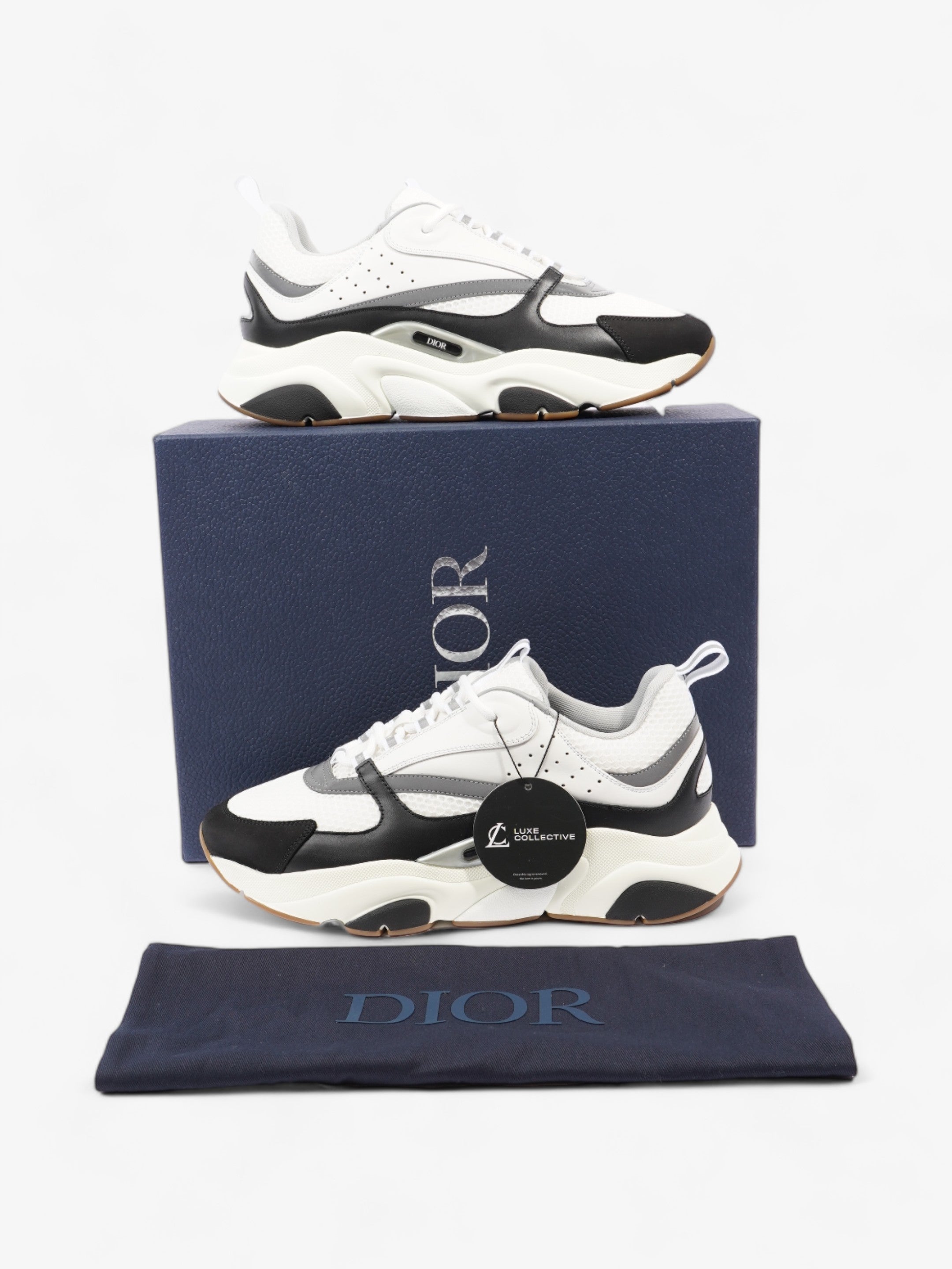 Christian Dior B22 White / Black / Grey Mesh EU 42 UK 8