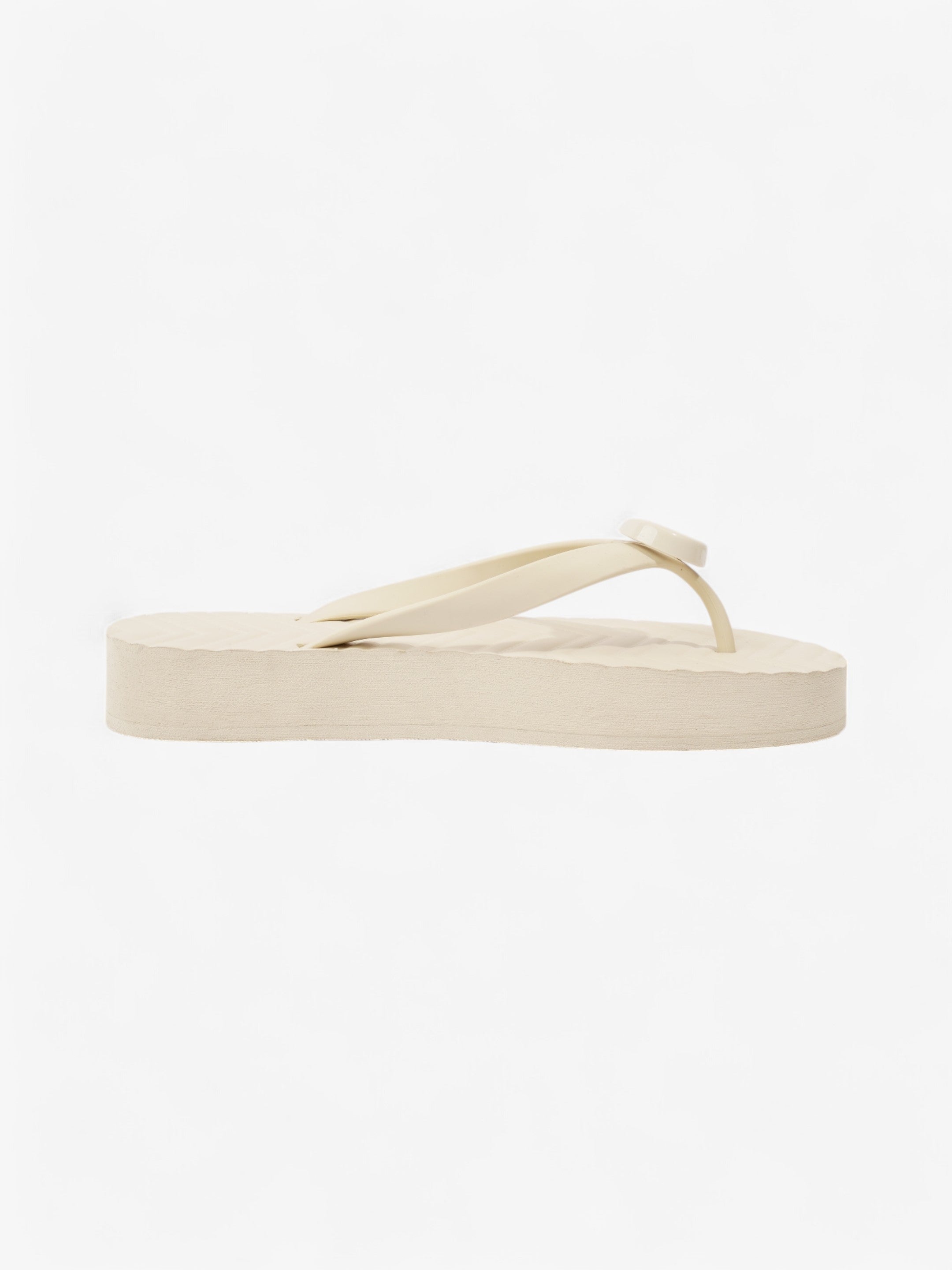 Gucci Double G Platform Sandal Cream Rubber EU 38 UK 5