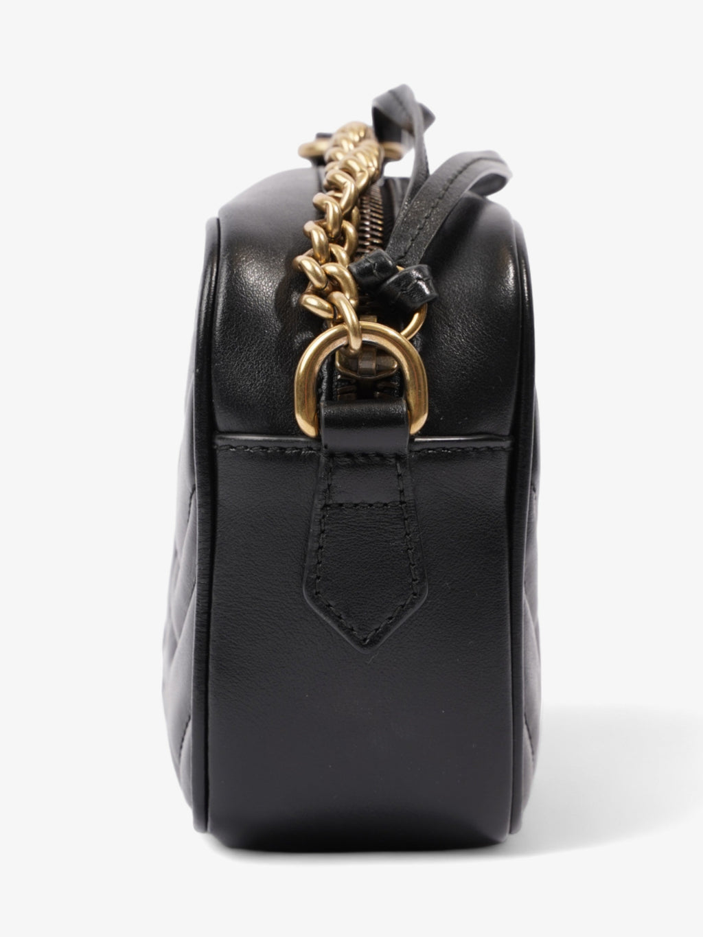 Gucci GG Marmont Black Matelasse Leather Mini