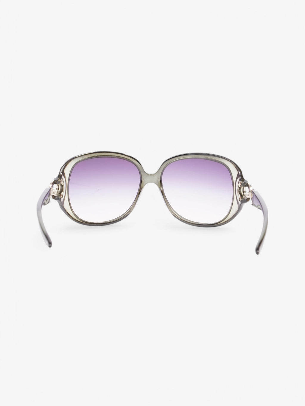 Christian Dior Circle Link Sunglasses Light Green / Silver Acetate 105cm