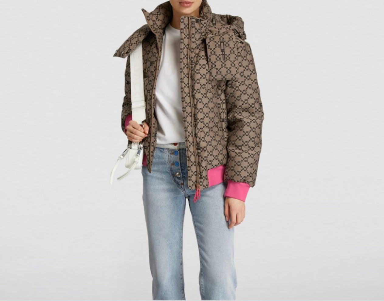 OFF-WHITE MONOGRAM PUFFER JACKET