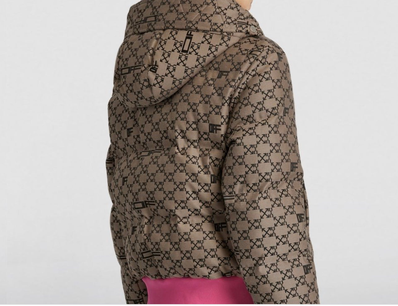 OFF-WHITE MONOGRAM PUFFER JACKET