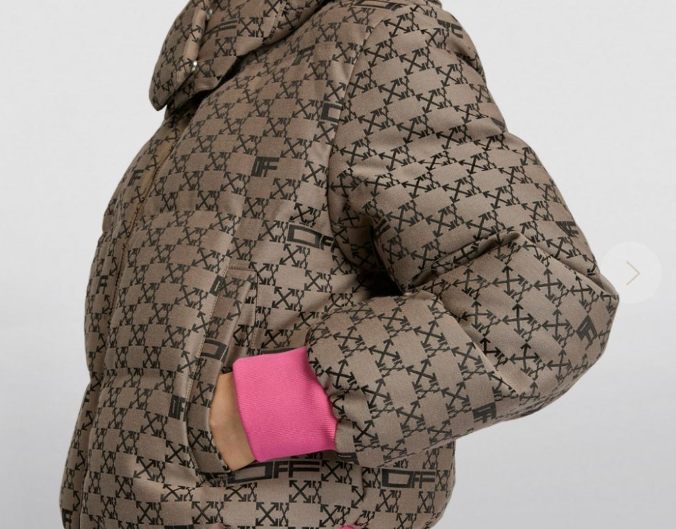 OFF-WHITE MONOGRAM PUFFER JACKET