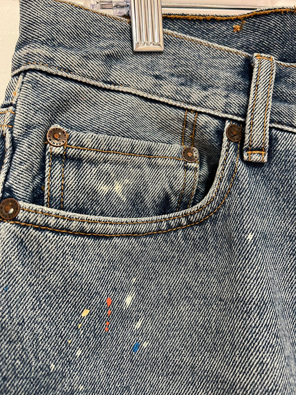 OFF-WHITE VIRGIL ABLOH DISTRESSED ARROW JEANS
