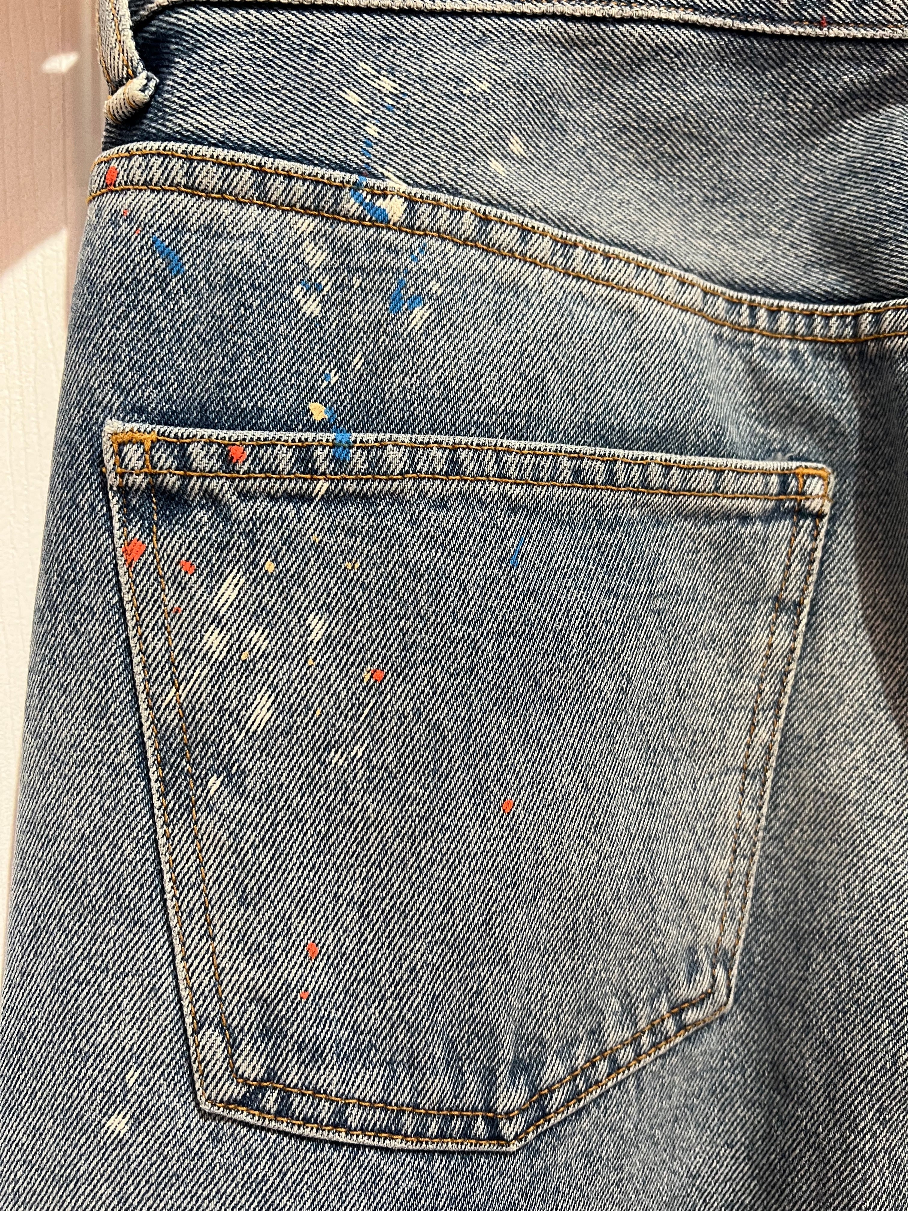 OFF-WHITE VIRGIL ABLOH DISTRESSED ARROW JEANS