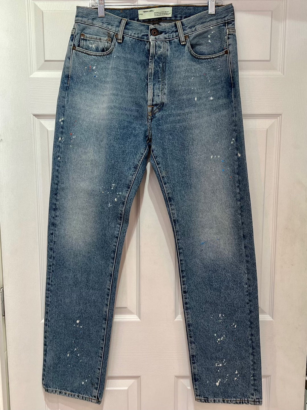 OFF-WHITE VIRGIL ABLOH DISTRESSED ARROW JEANS