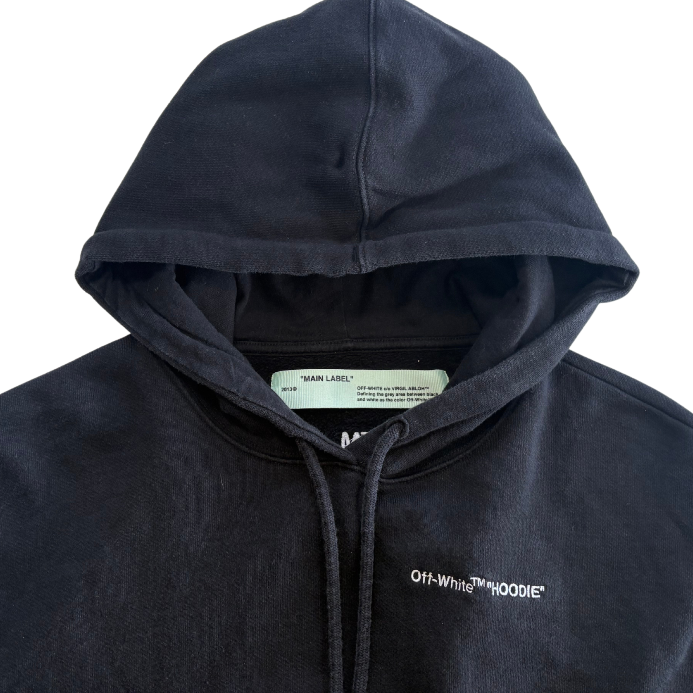 Off-White Cropped Hoodie - Women's XS