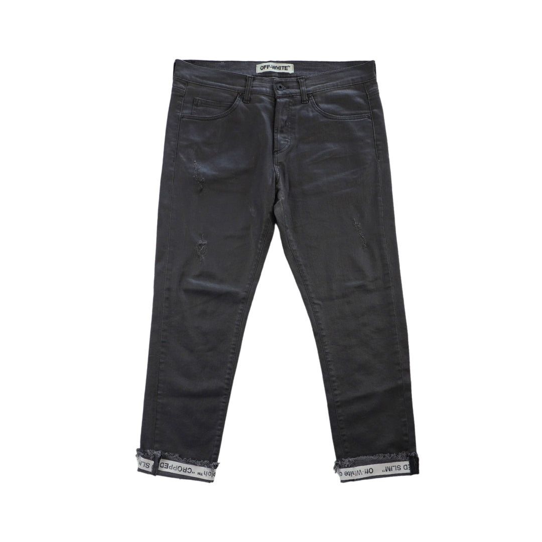 Off-White Waxed Cotton Jeans - Men's 32