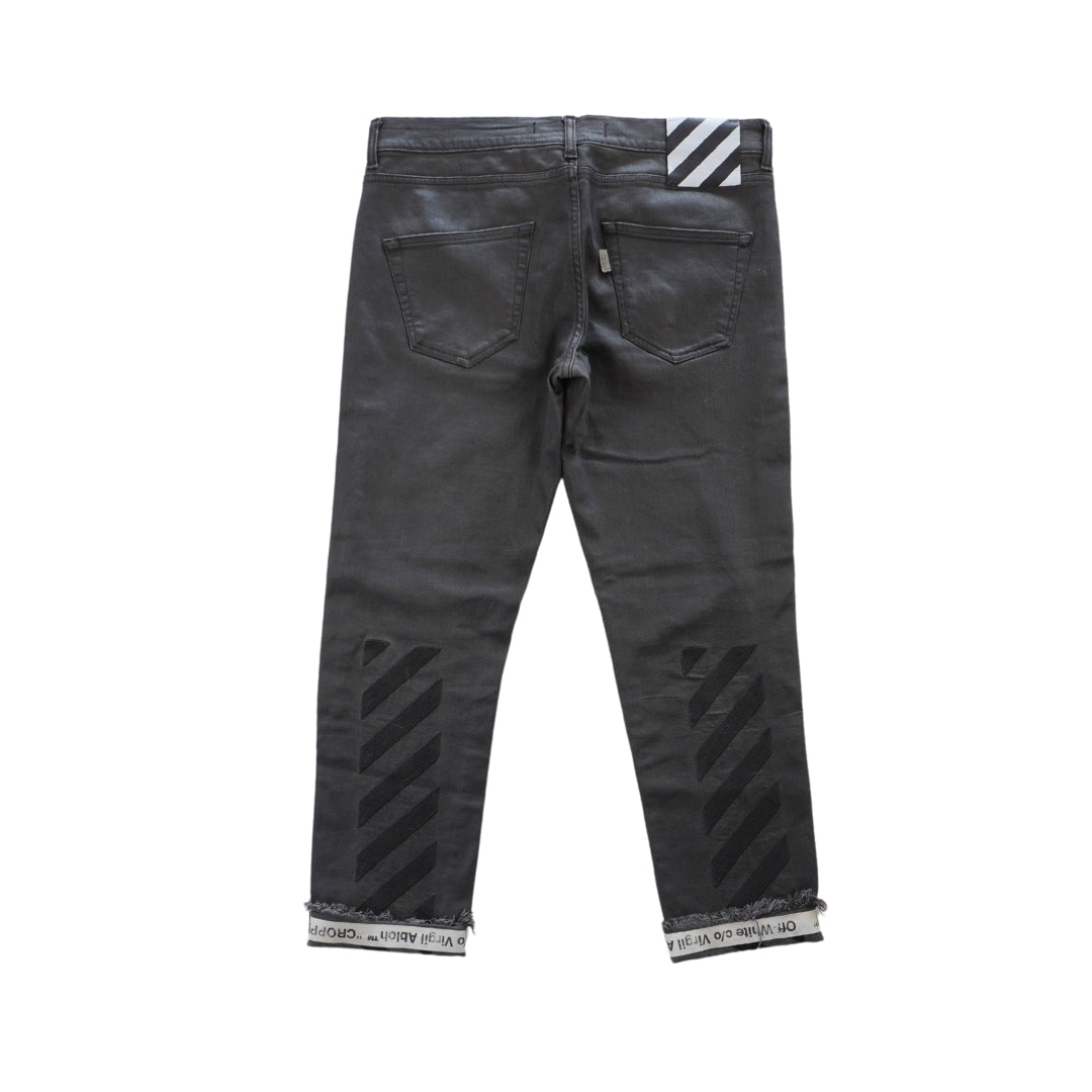 Off-White Waxed Cotton Jeans - Men's 32