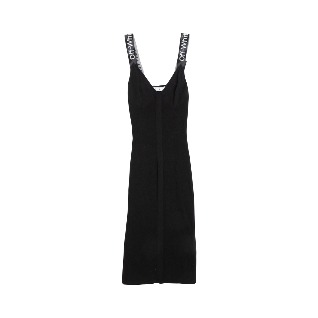 Off-White Logo Strap Midi Dress - Women's 36
