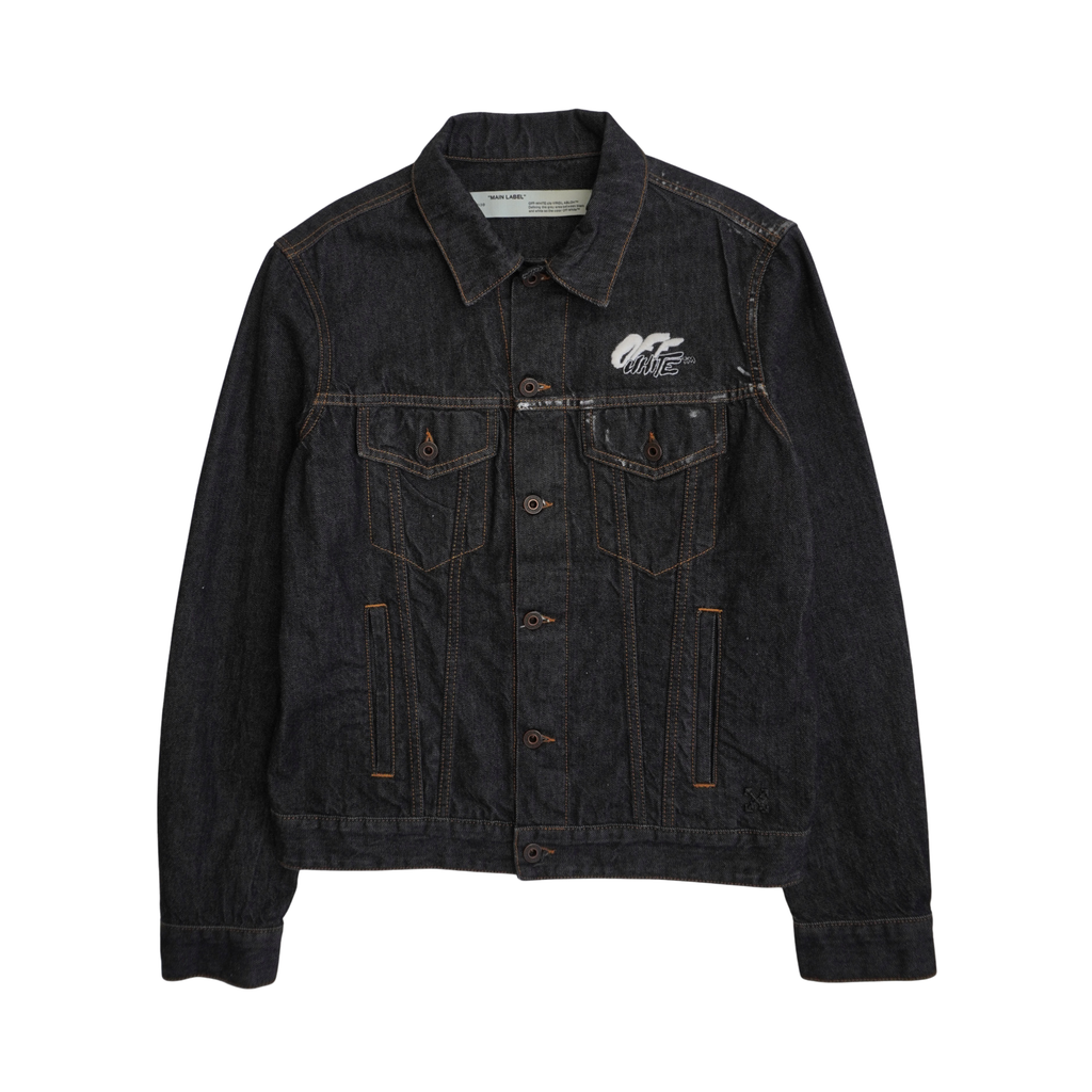 Off White 'Arrows Slim' Denim Jacket - Men's M