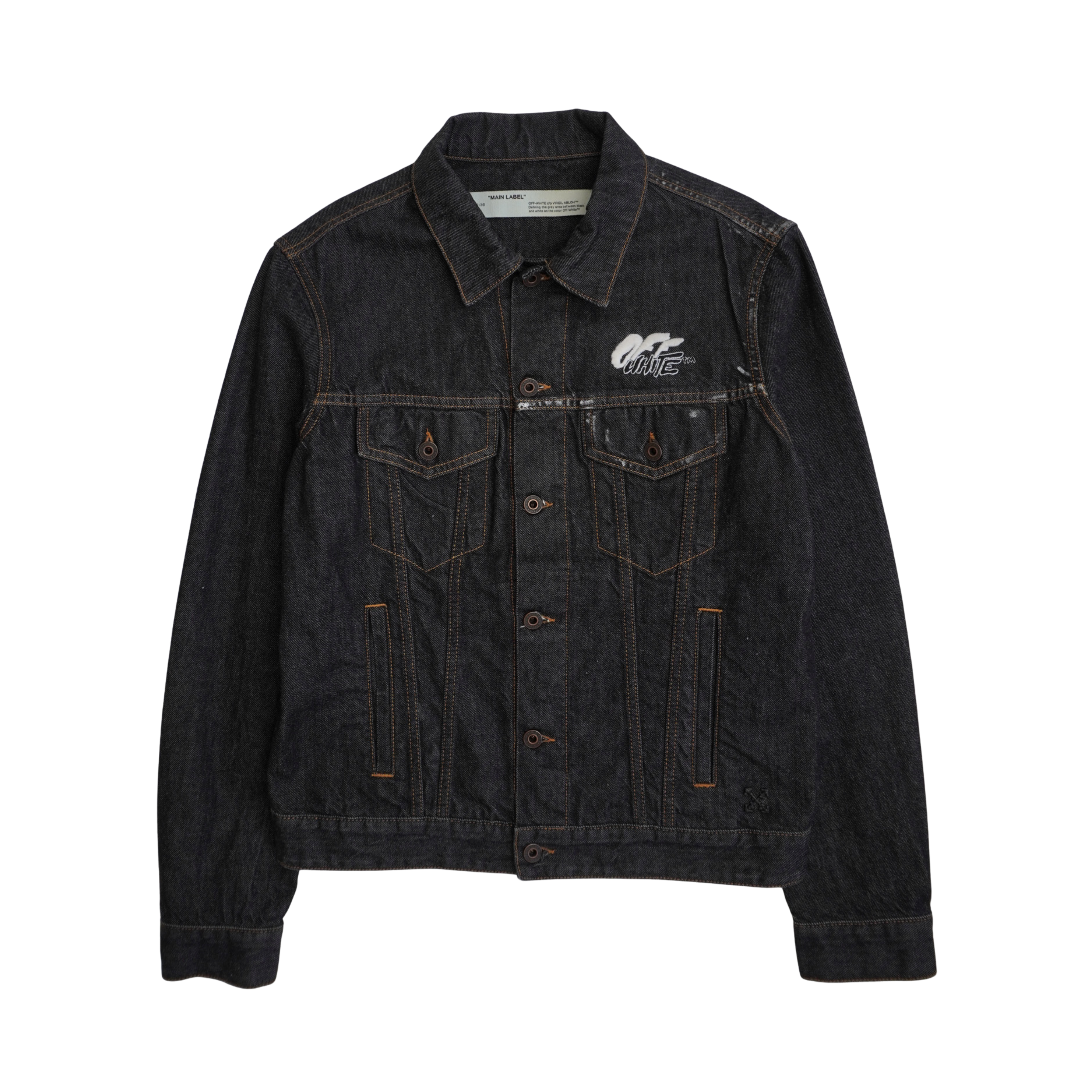 Off White 'Arrows Slim' Denim Jacket - Men's M