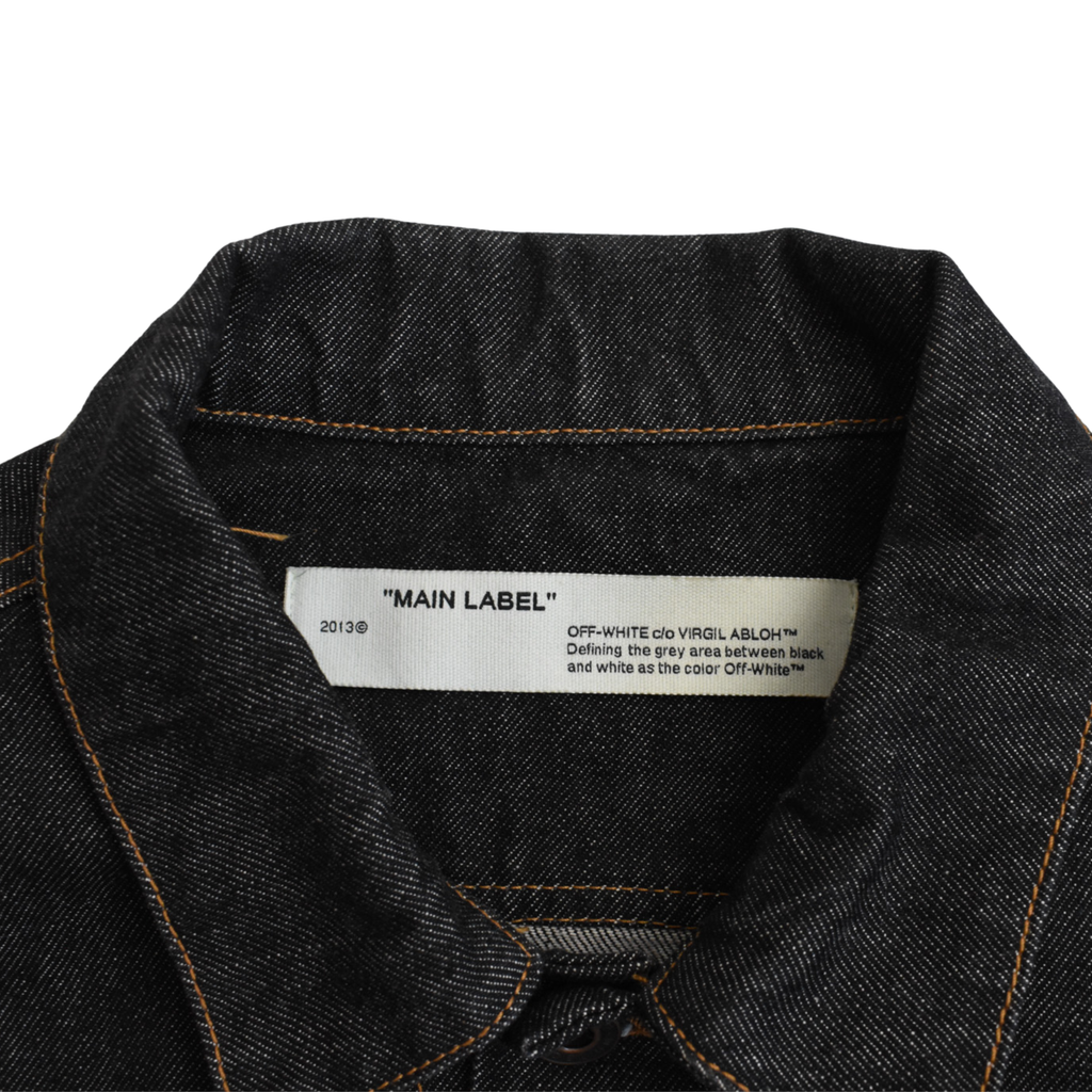 Off White 'Arrows Slim' Denim Jacket - Men's M