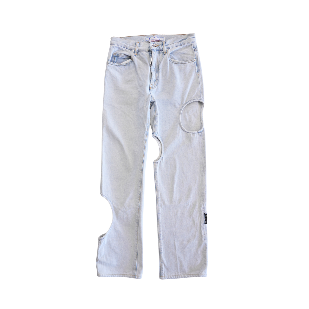 Off White Cut-Out Jeans - Women's 28
