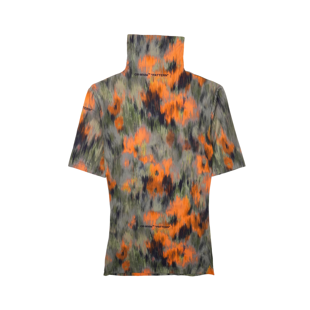 Off-White 'Chine' Mock Neck Top - Women's S