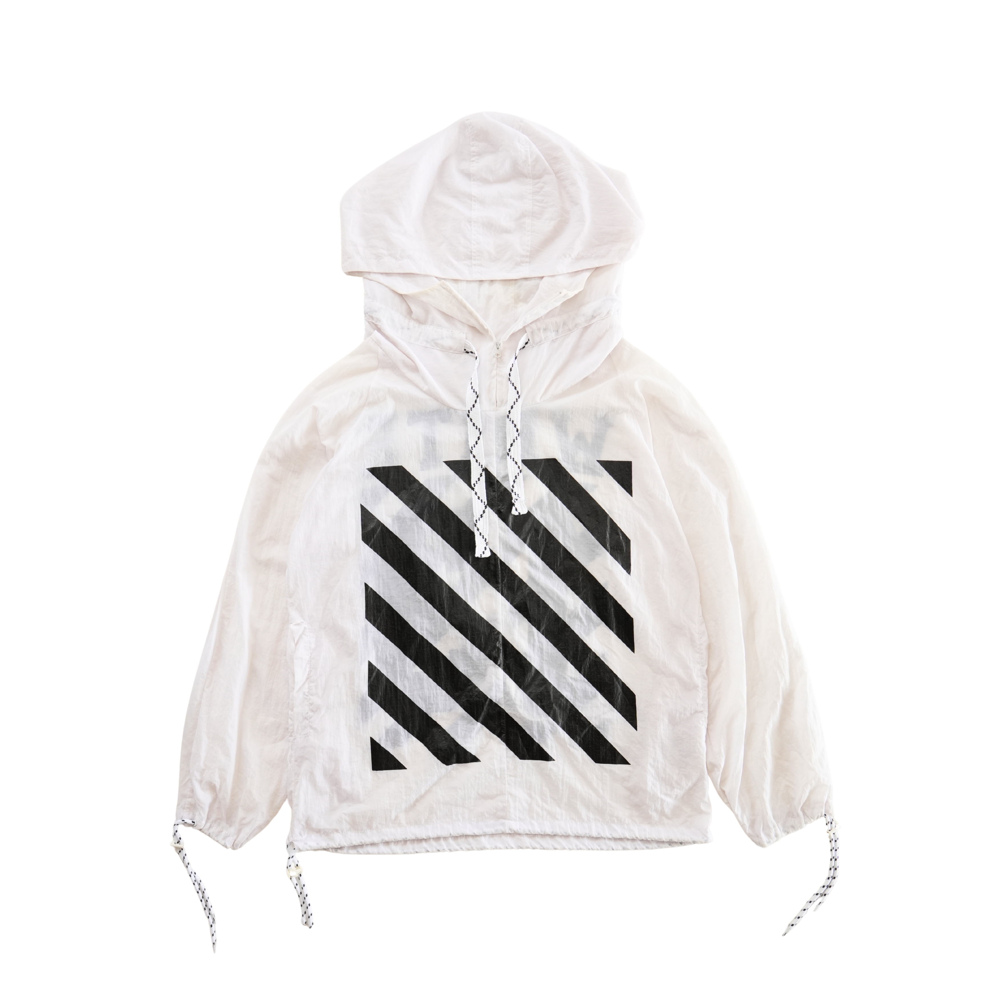OFF-WHITE Pullover Windbreaker Jacket - Women's L