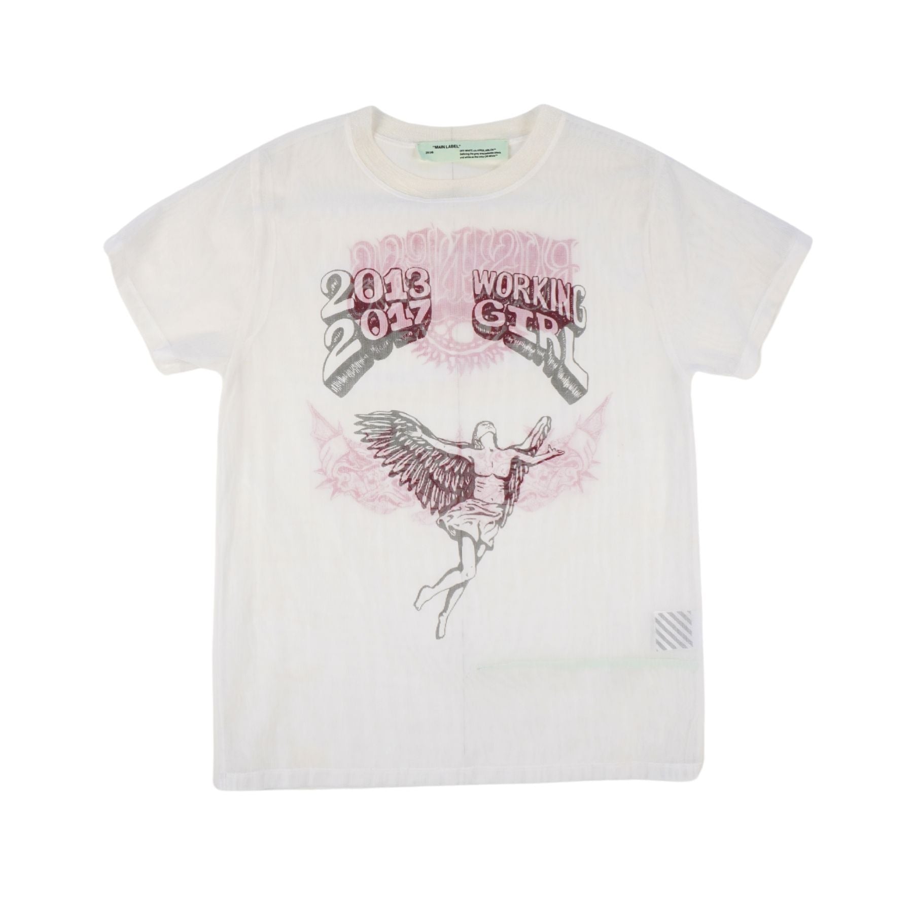 Off-White 'Working Girl' Mesh T-Shirt - Men's S