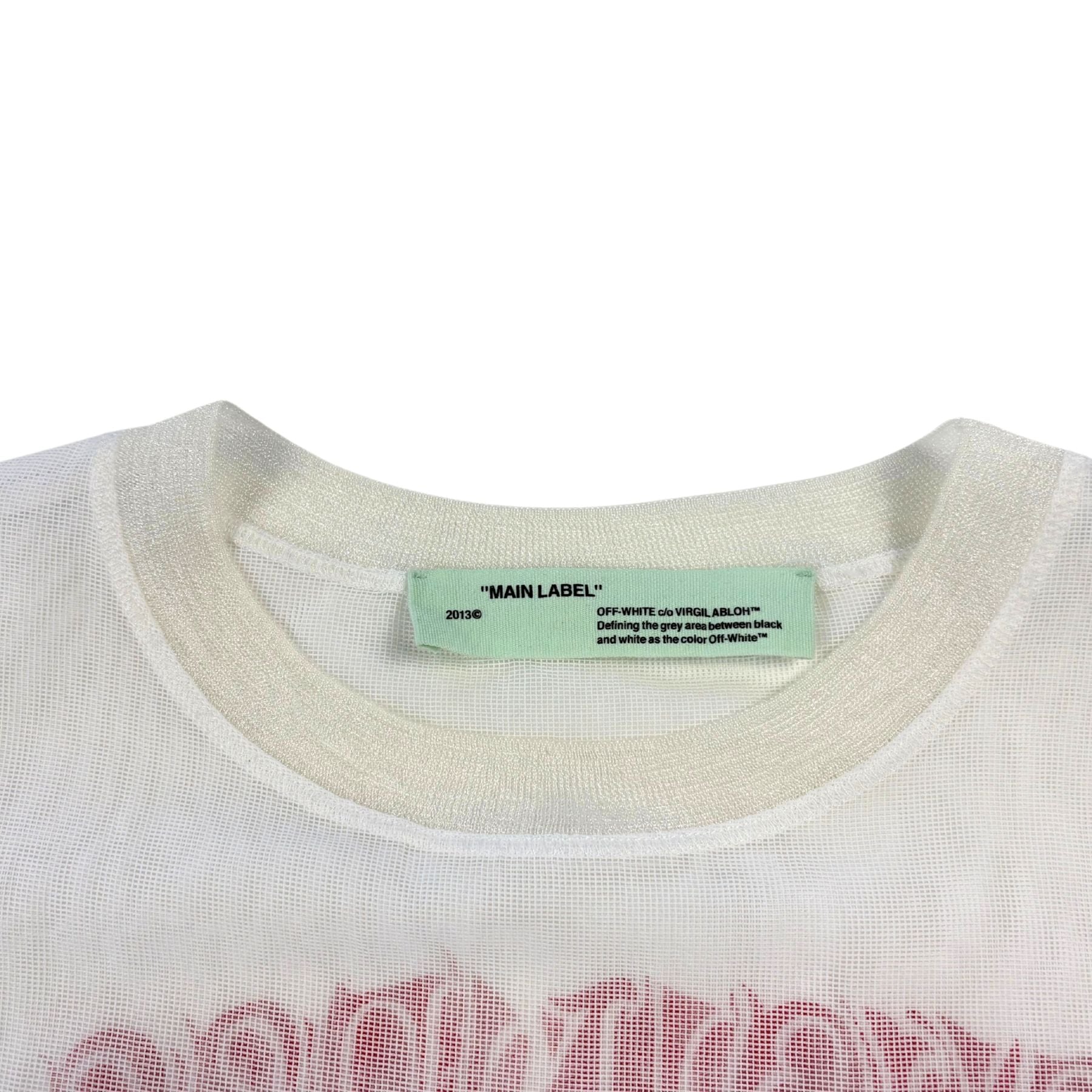 Off-White 'Working Girl' Mesh T-Shirt - Men's S