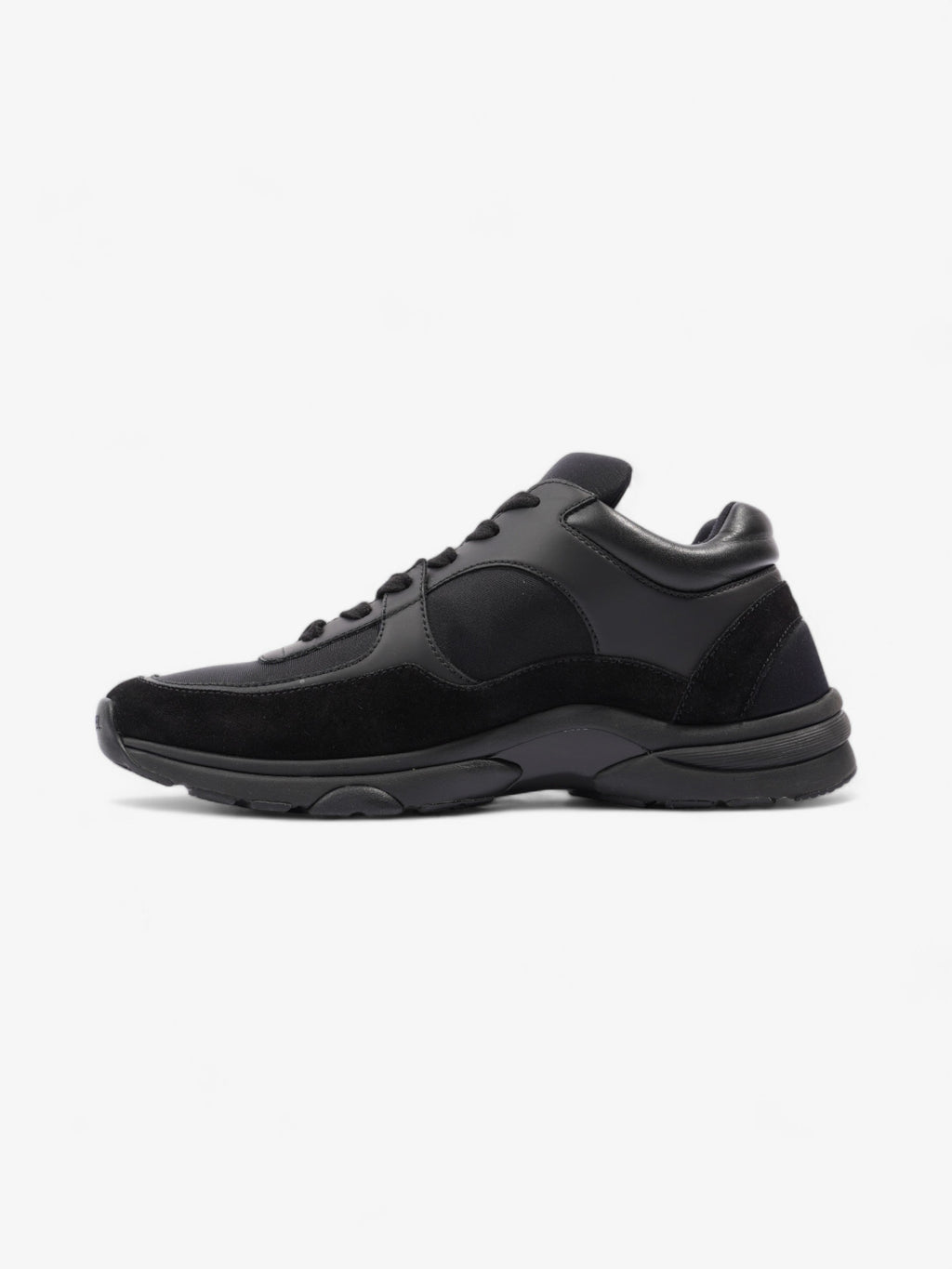 Chanel CC Runners  Black Suede EU 39.5 UK 6.5